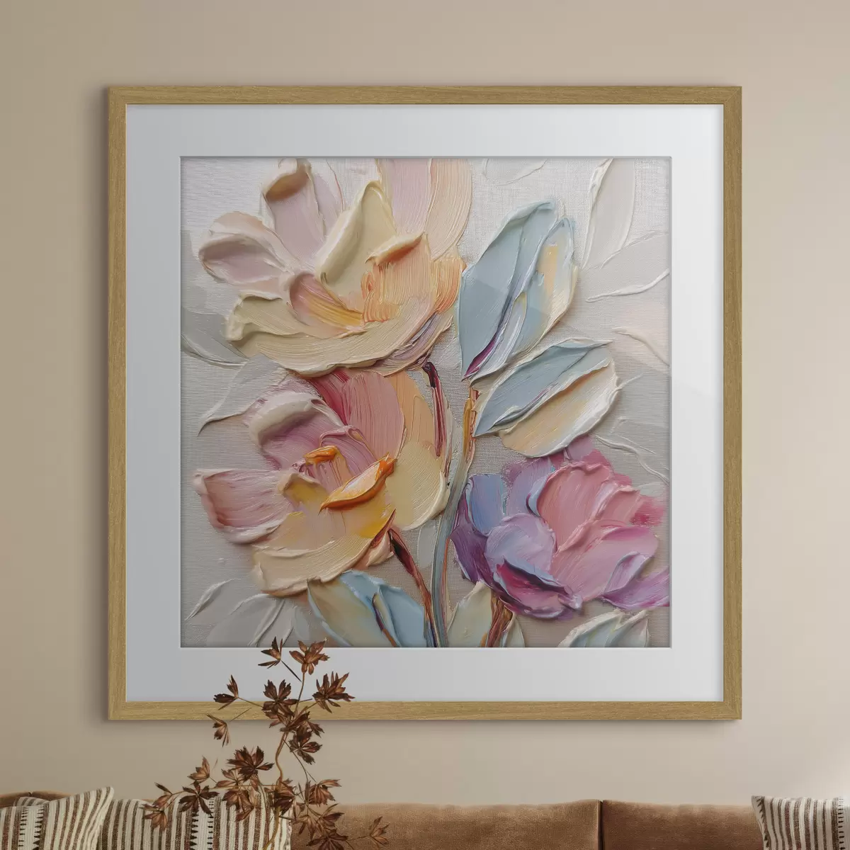 Poster Pétales en pastel f44240