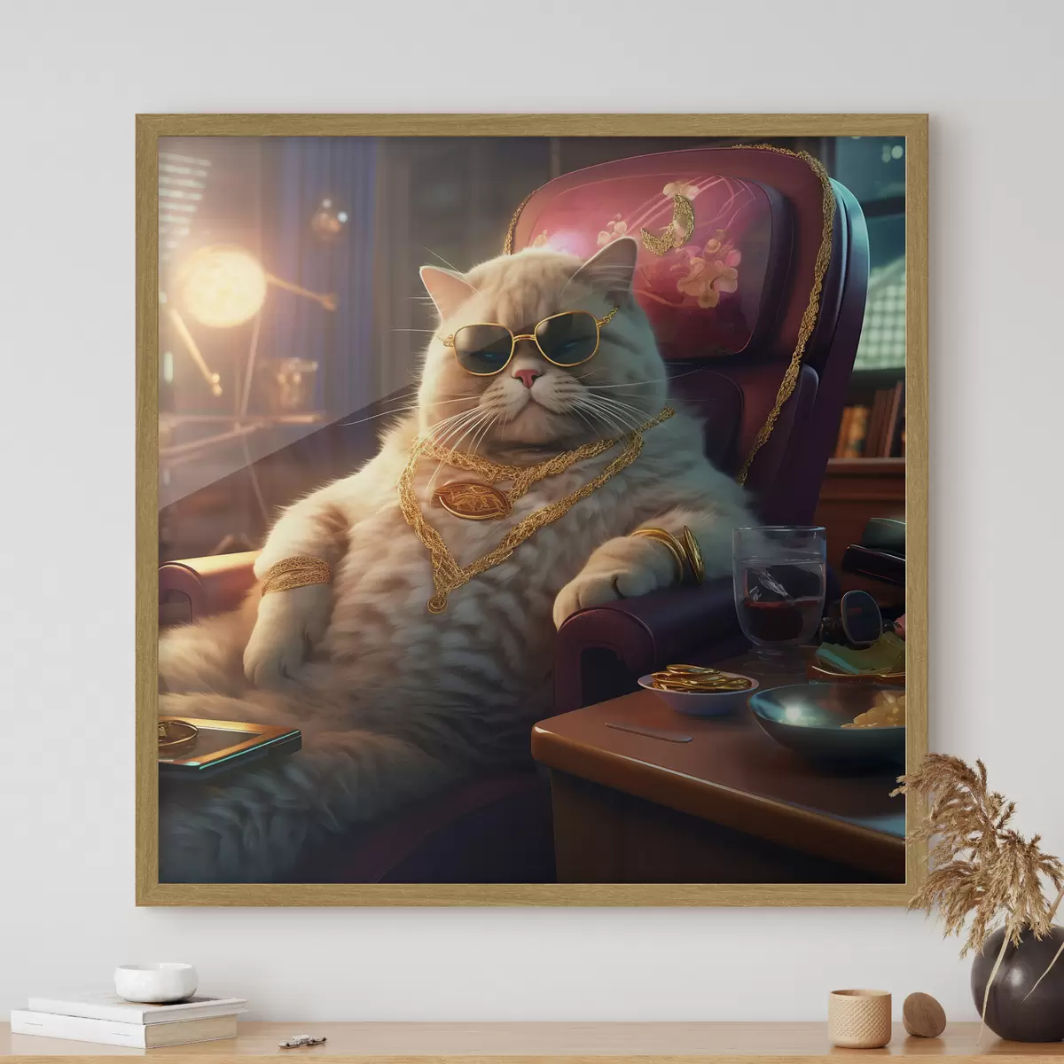 Poster Chat important f44242