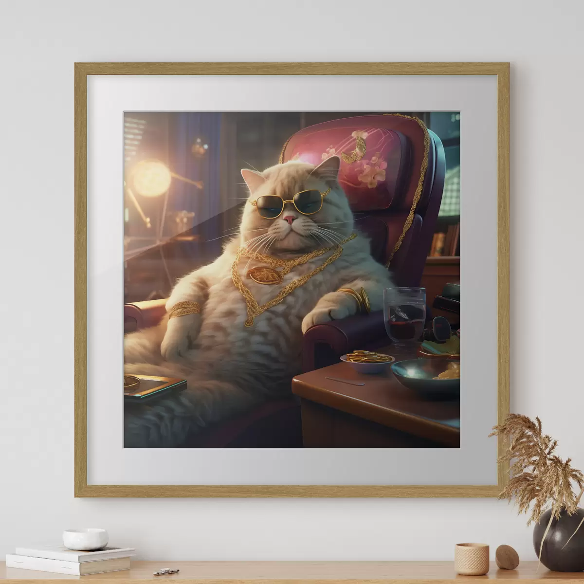 Poster Chat important f44242