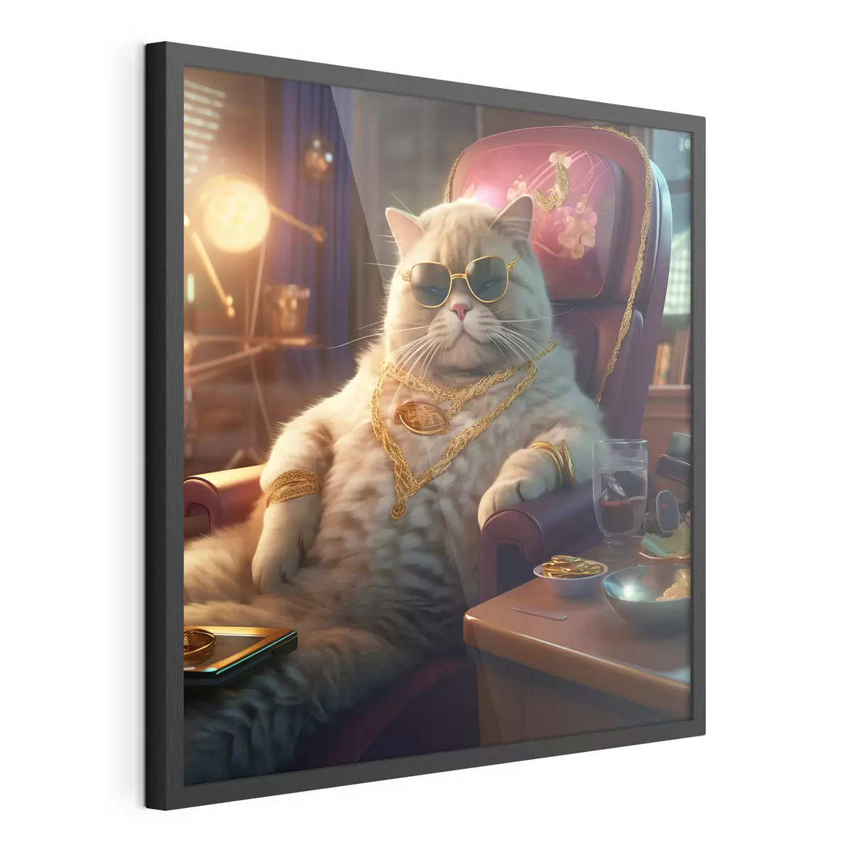 Poster Chat important f44242