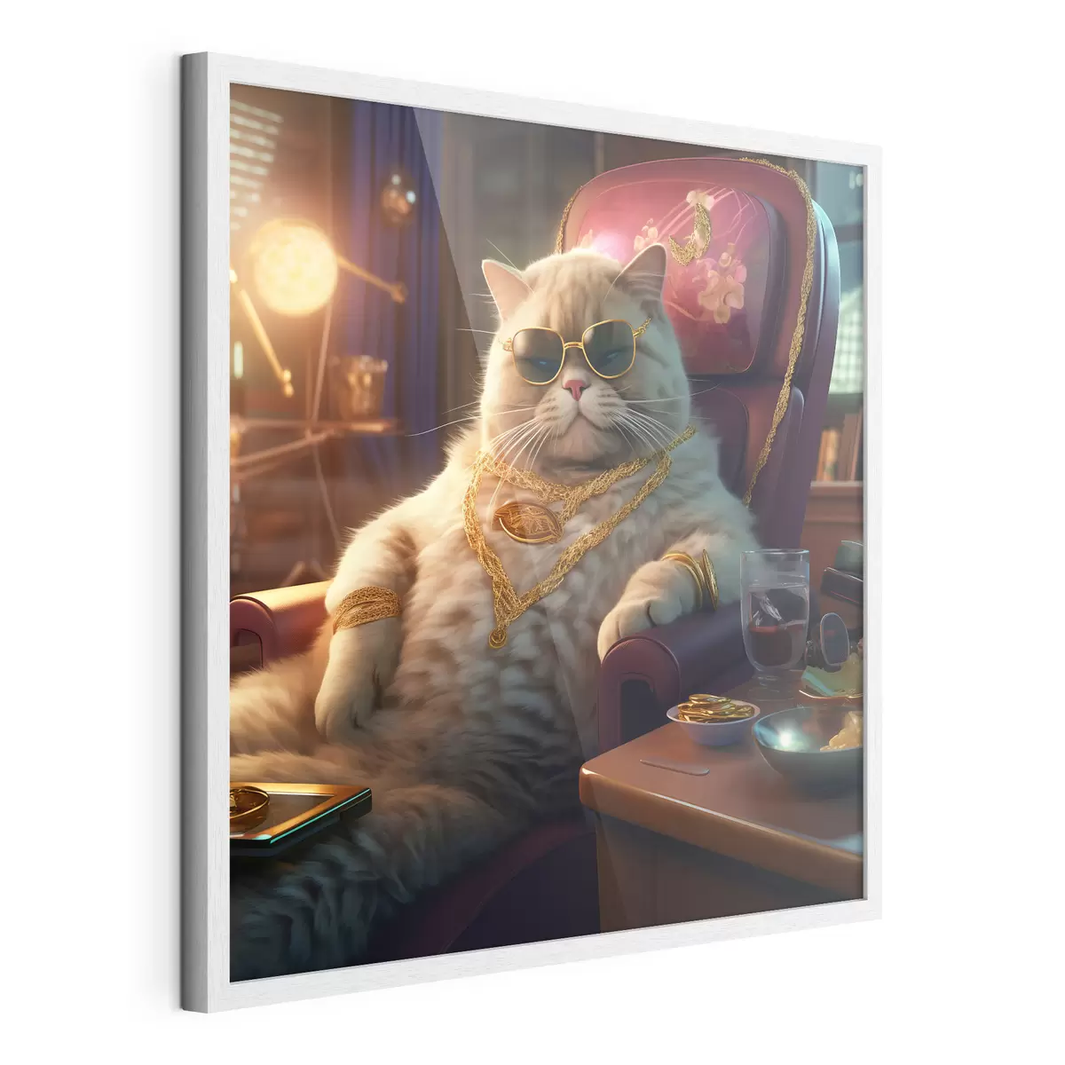 Poster Chat important f44242