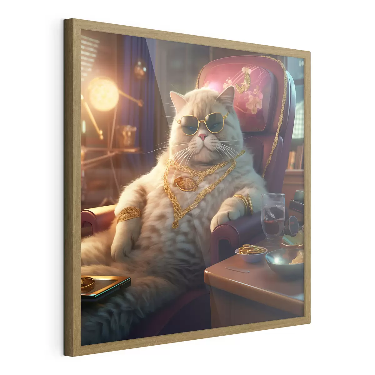 Poster Chat important f44242