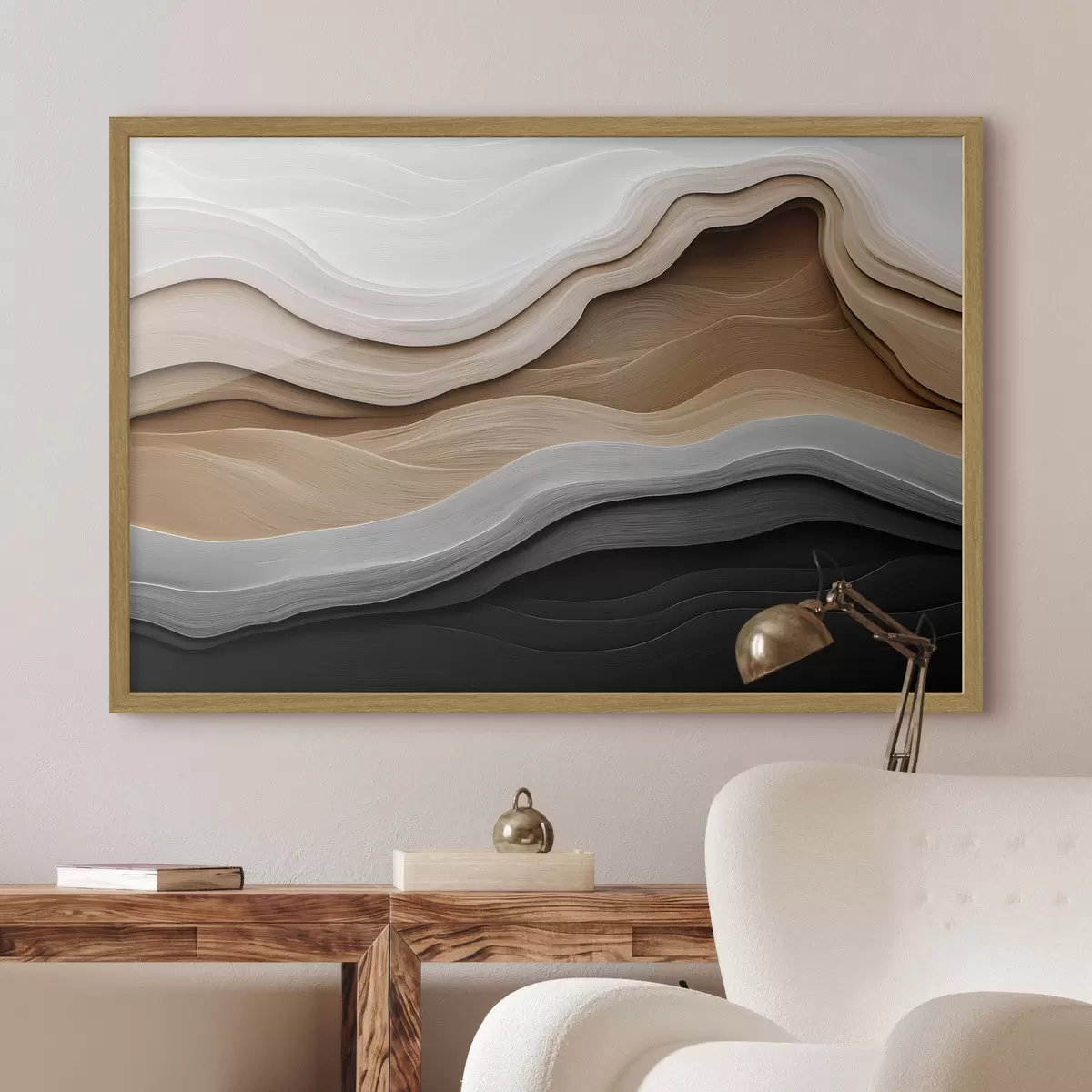 Poster Vagues abstraites f44258