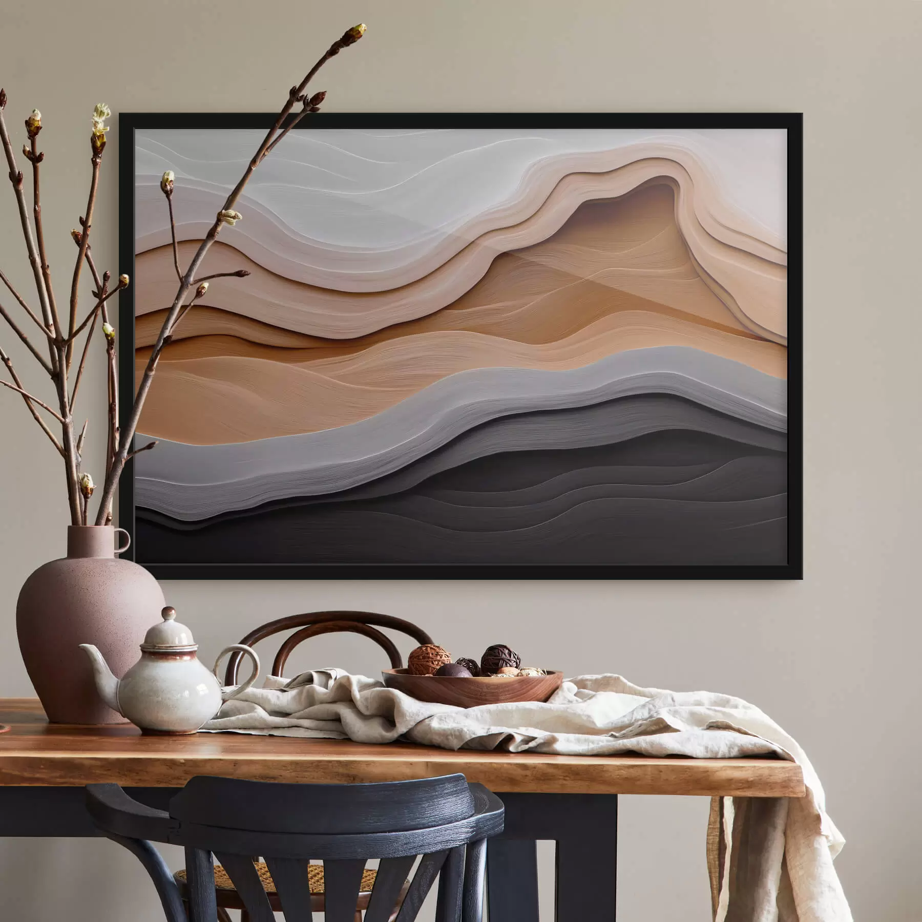 Papier peint Vagues abstraites f44258