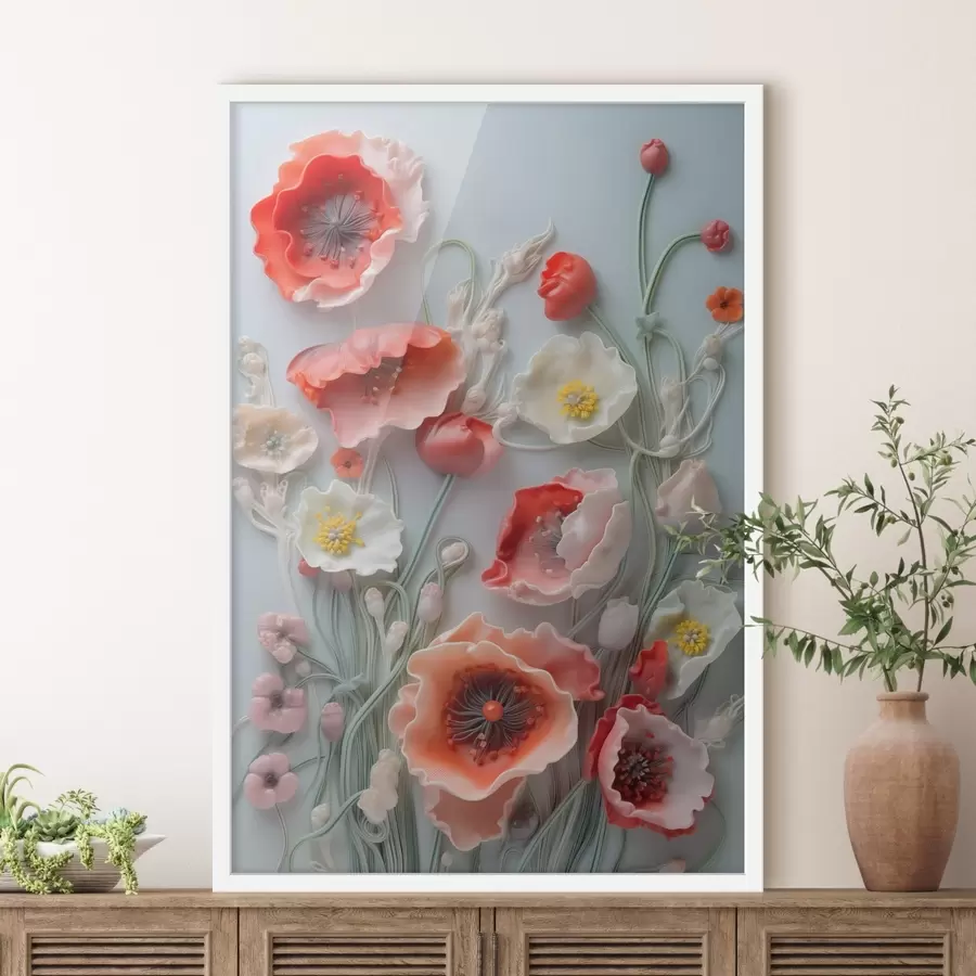Papier peint Coquelicots des champs f44295