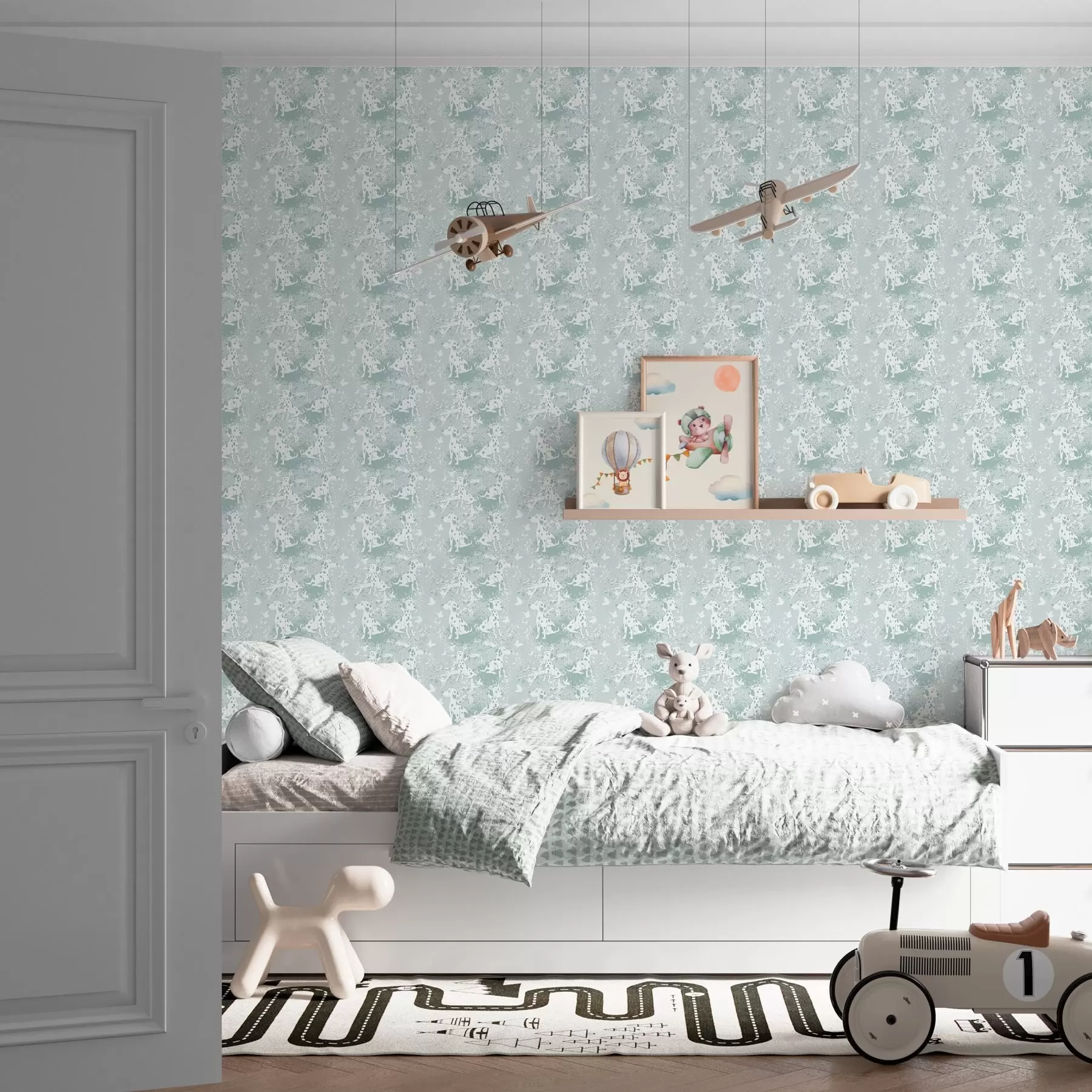 Papier peint Dalmatiens joyeux a00122v2