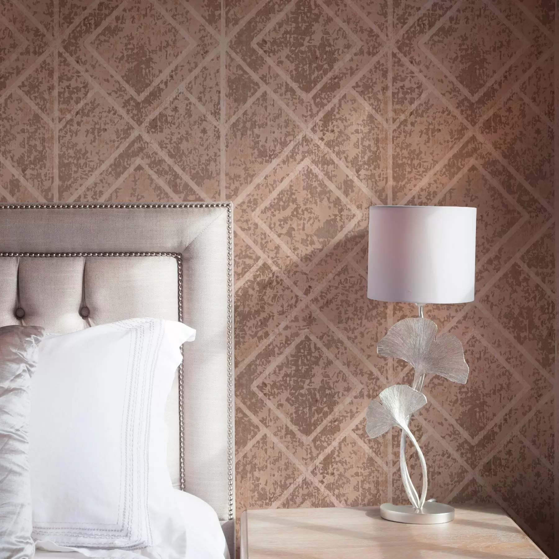 Papier peint Losanges géométriques sur fond texturé a00141