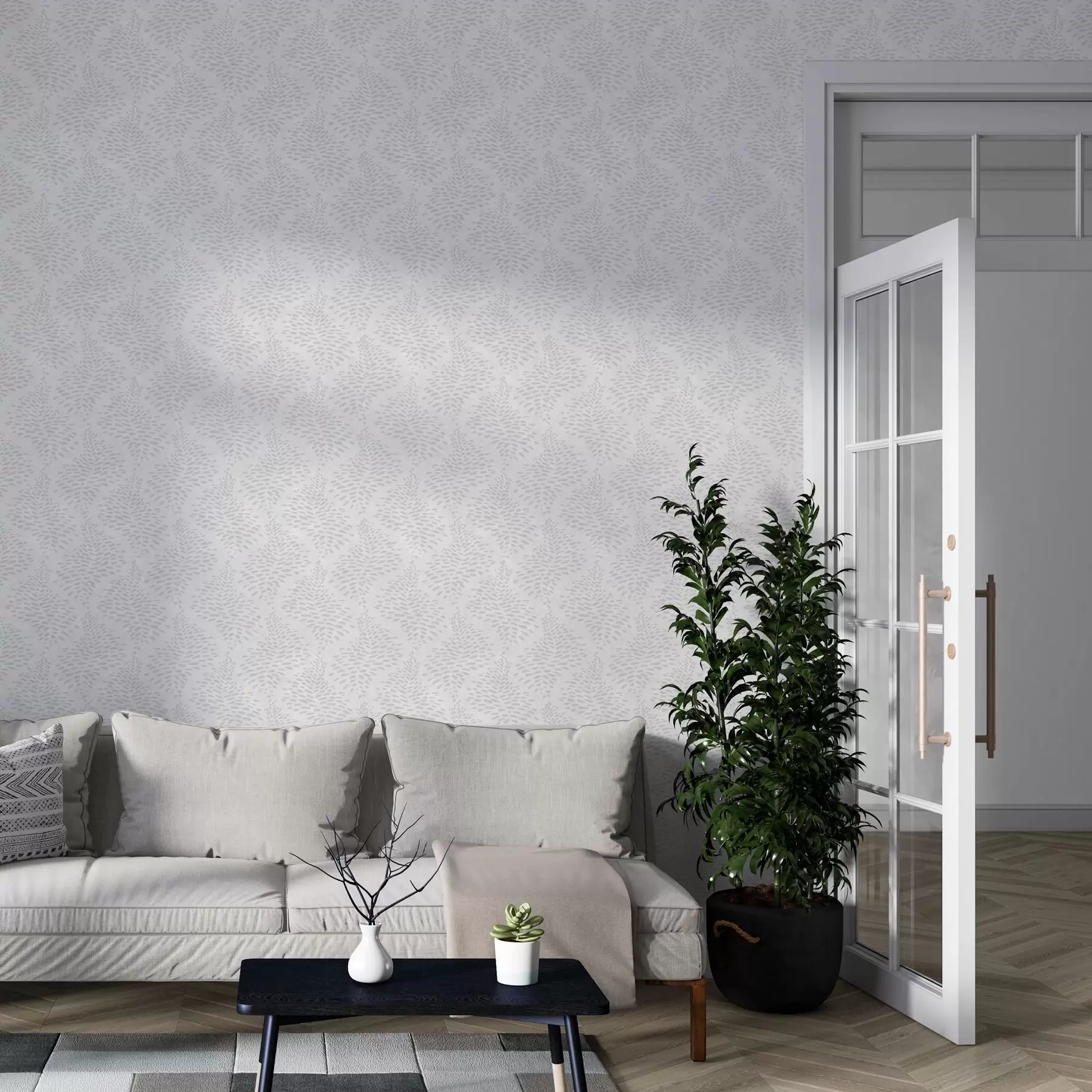 Papier peint Minimalisme floral abstrait a00144