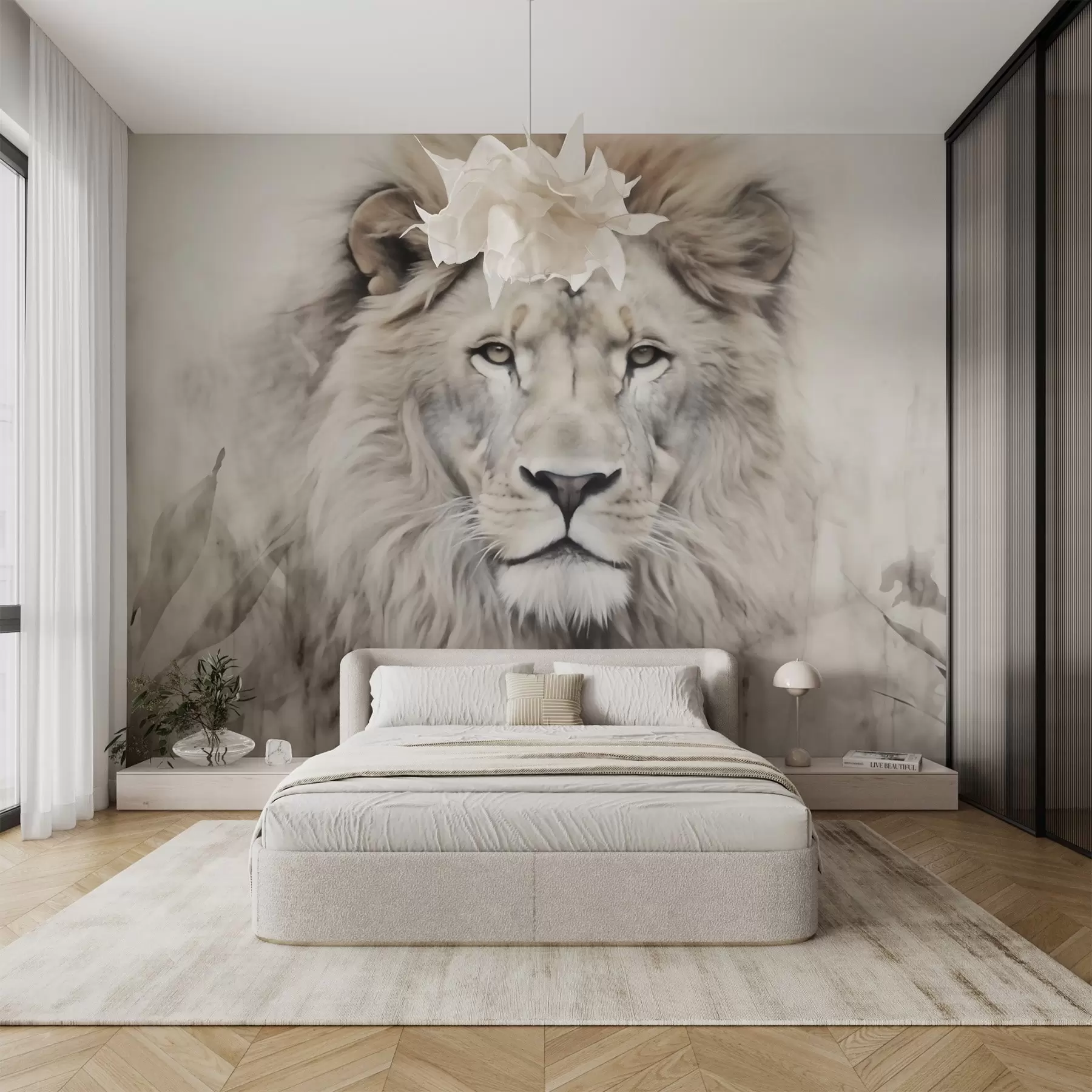 Papier peint Lion w03888