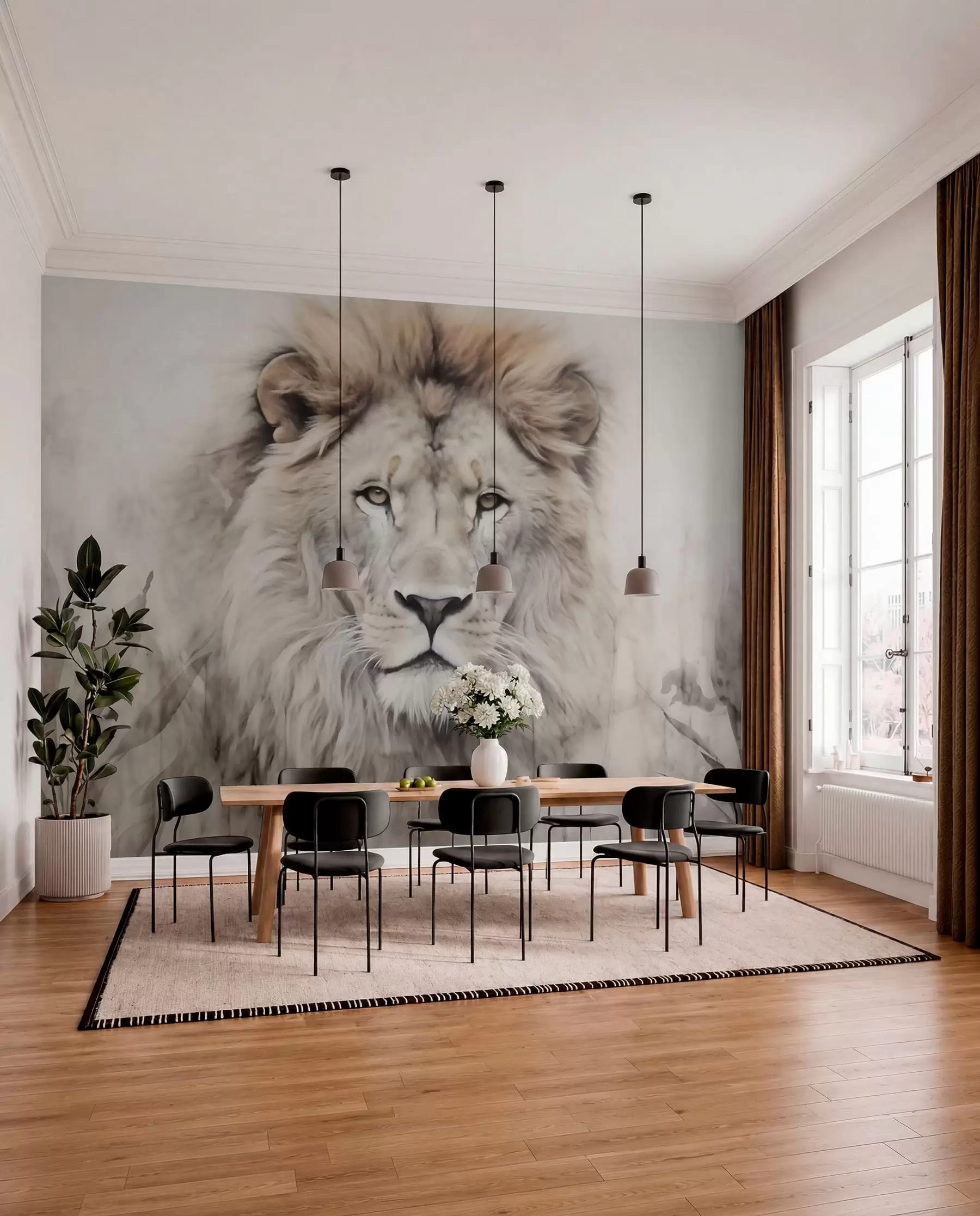Papier peint Lion w03888