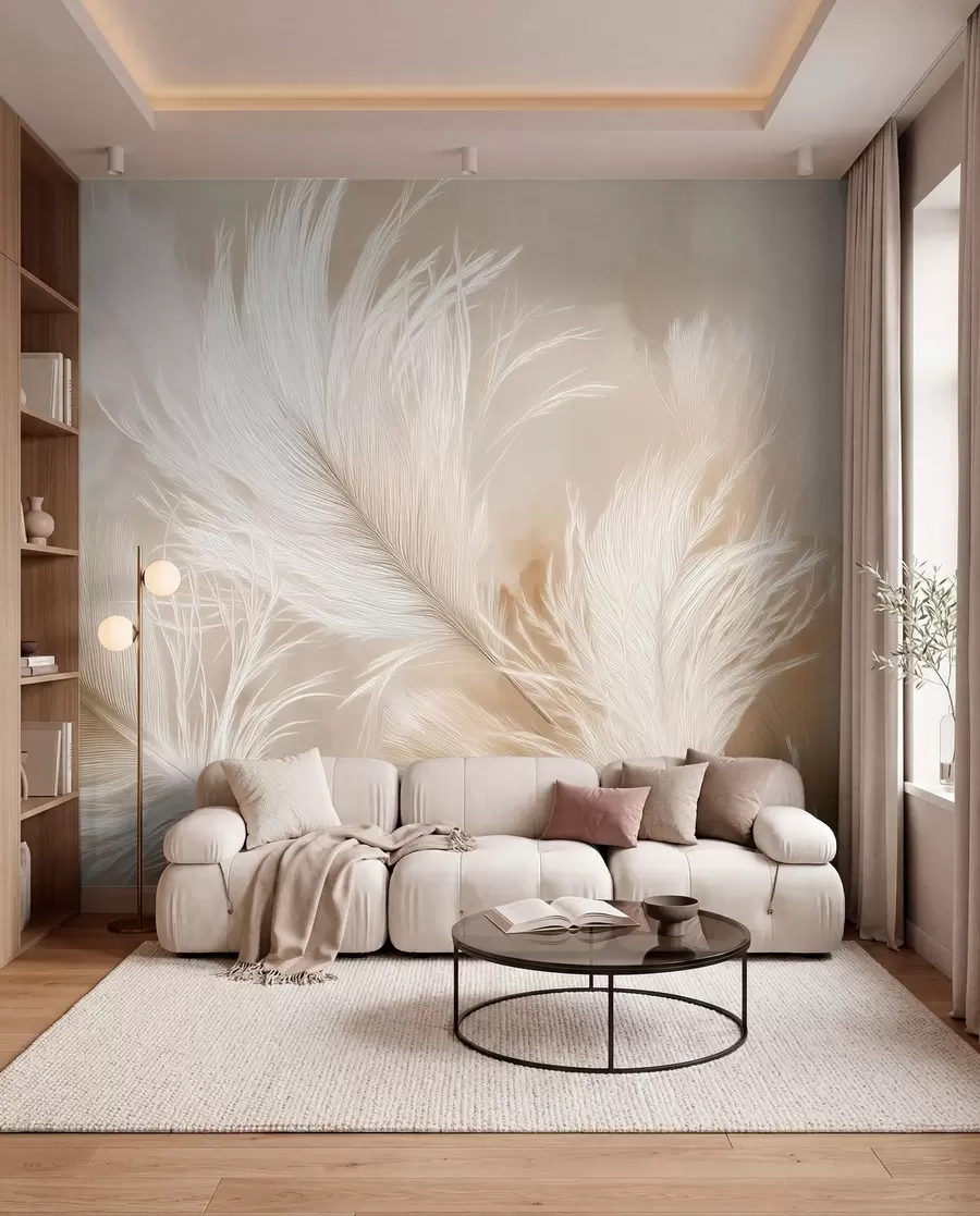Papier peint Élan de plumes w09102