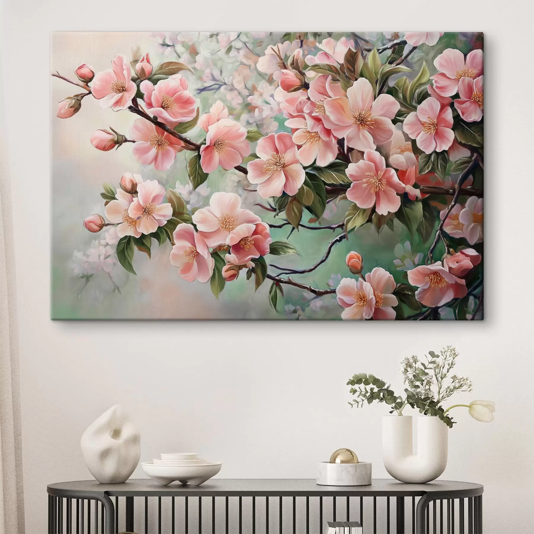 Papier peint Branches d'arbres roses en fleurs s44327