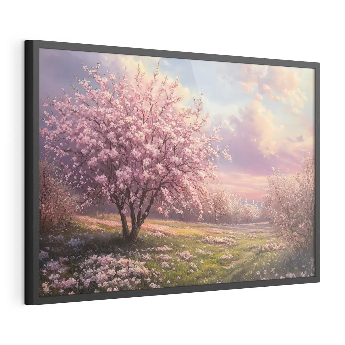 Poster Arbres roses en fleurs f44324