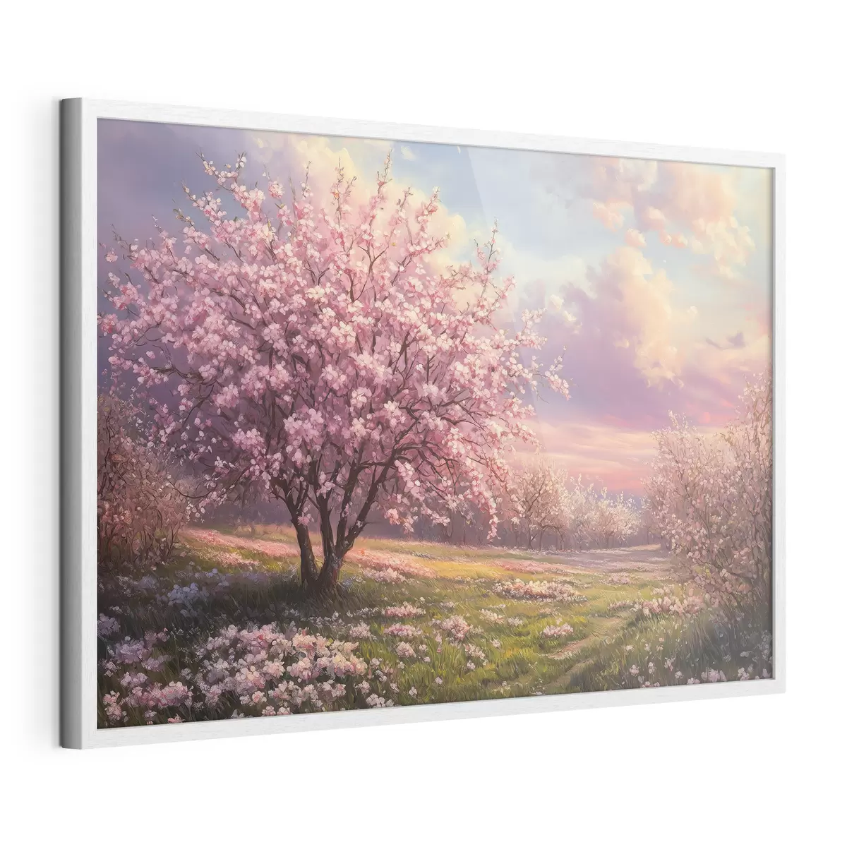 Poster Arbres roses en fleurs f44324