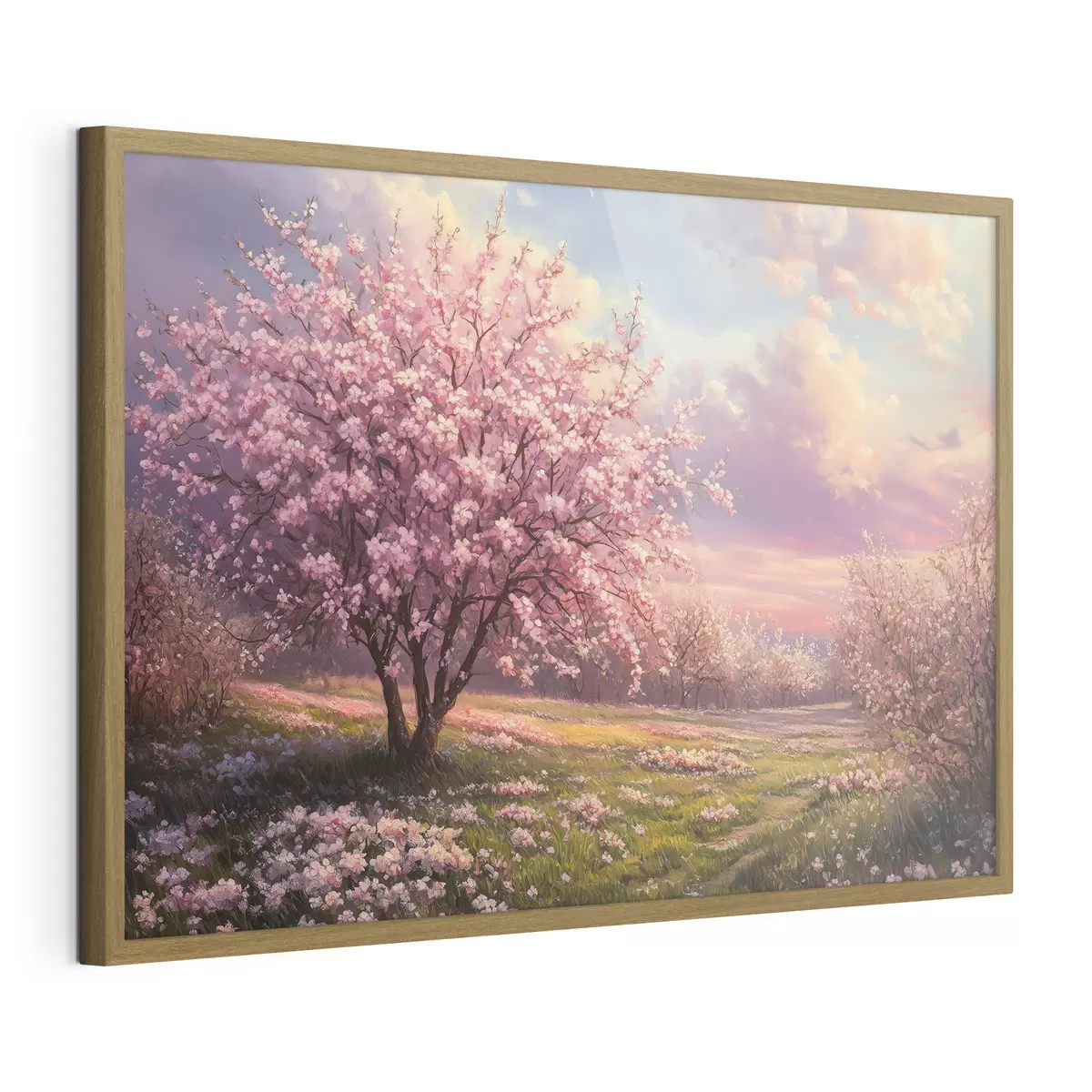 Poster Arbres roses en fleurs f44324