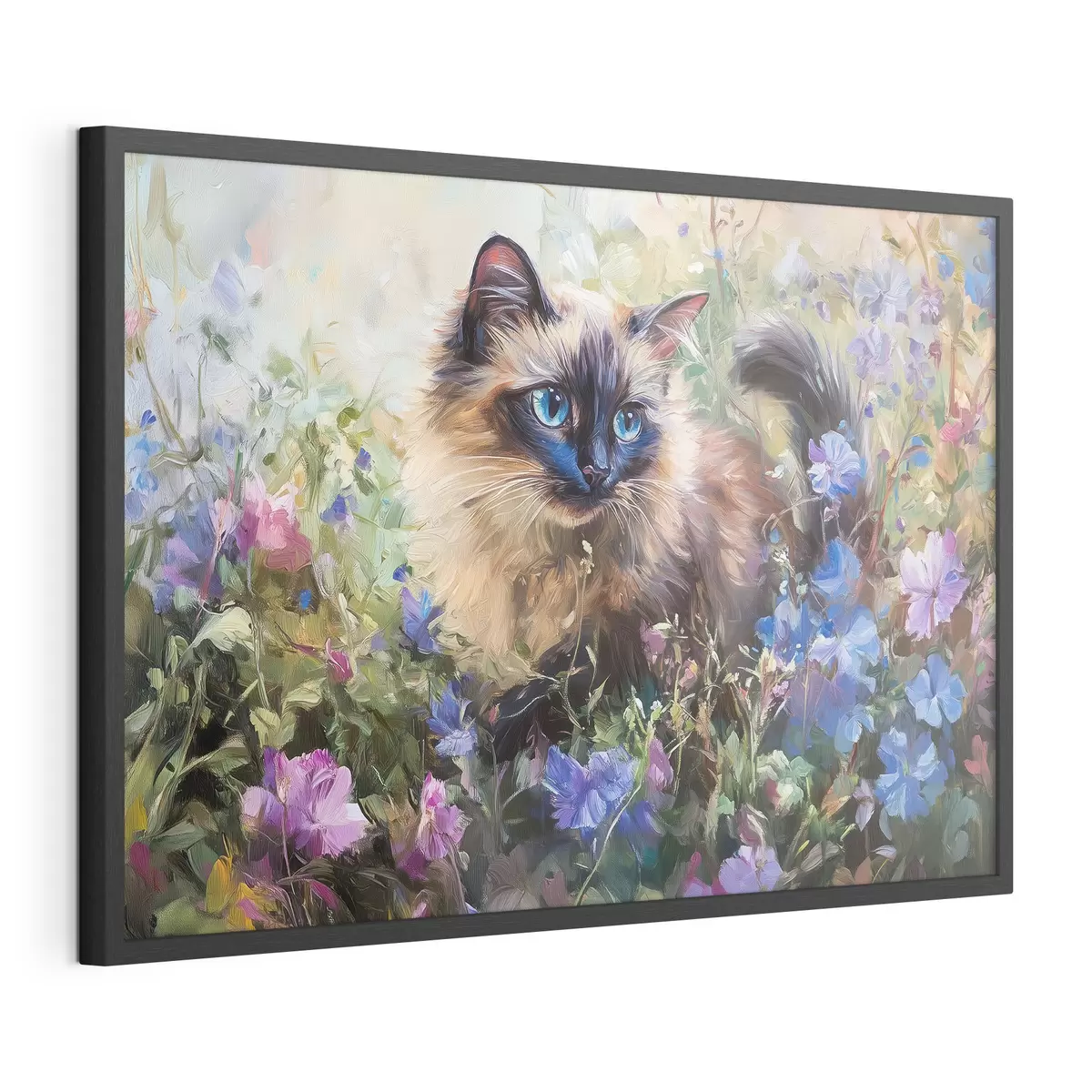 Poster Chaton dans les fleurs f44331