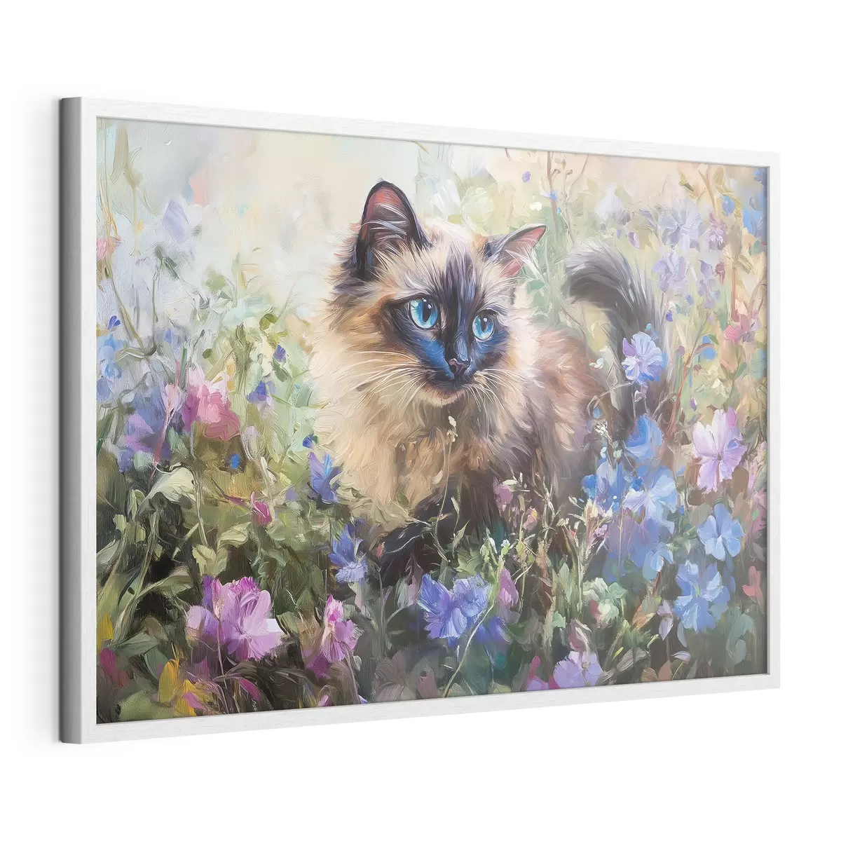 Poster Chaton dans les fleurs f44331