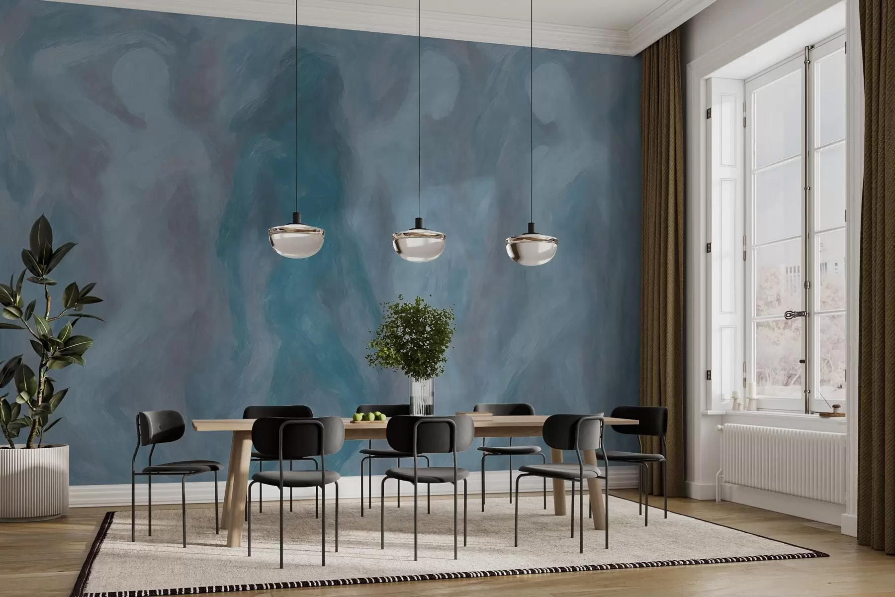 Papier peint Silhouettes abstraites w03982v1