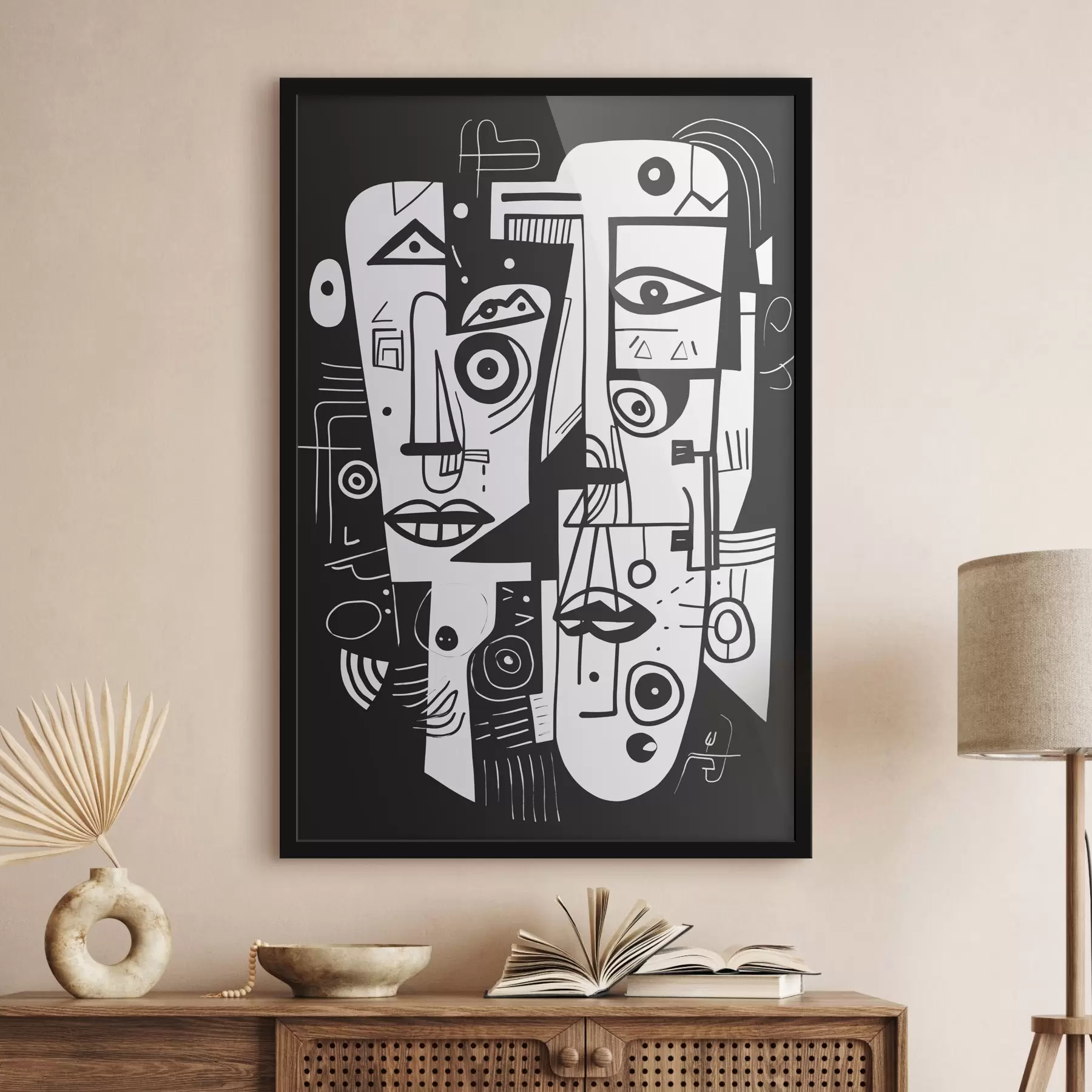 Tableau Visage abstrait f44275