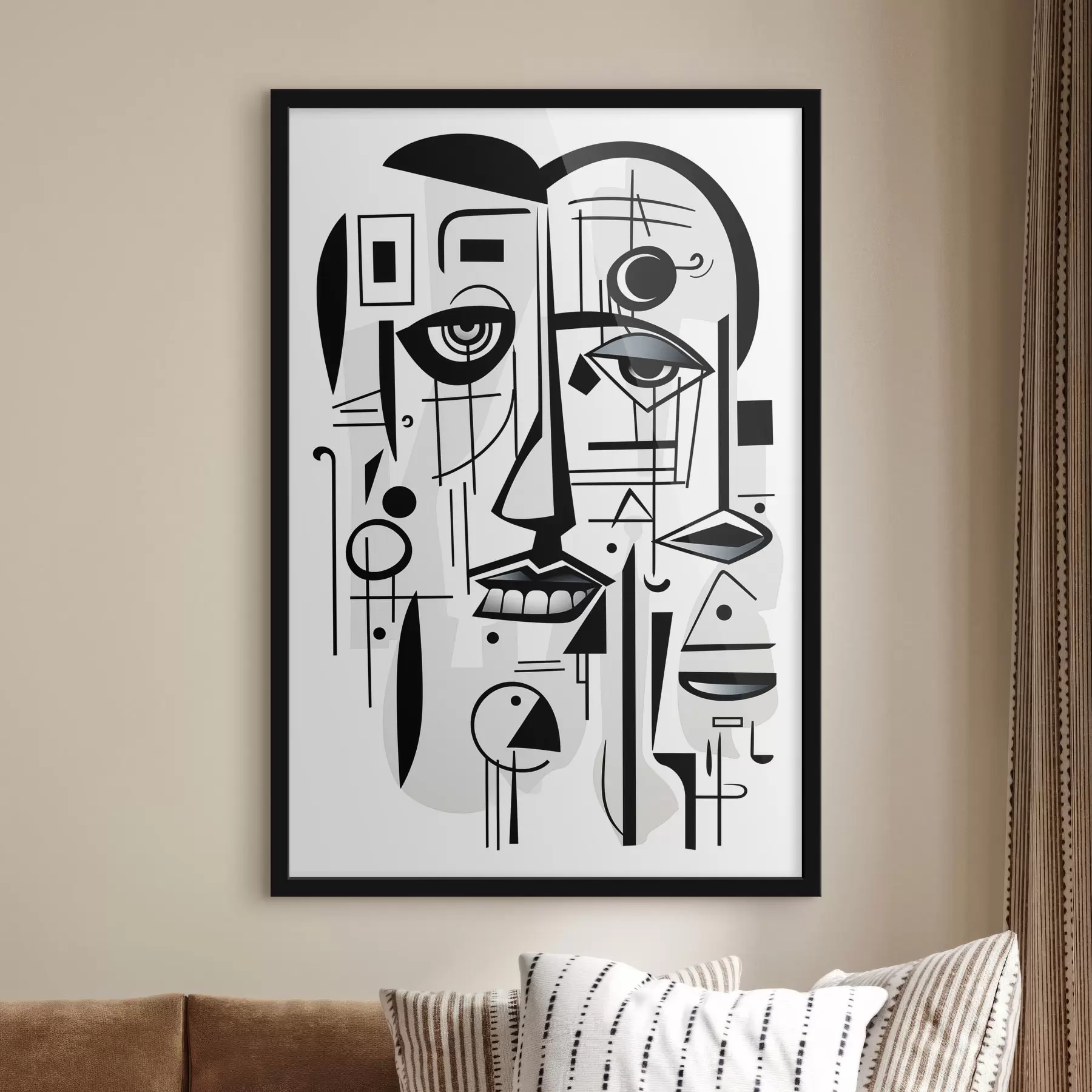 Tableau Visage abstrait f44276