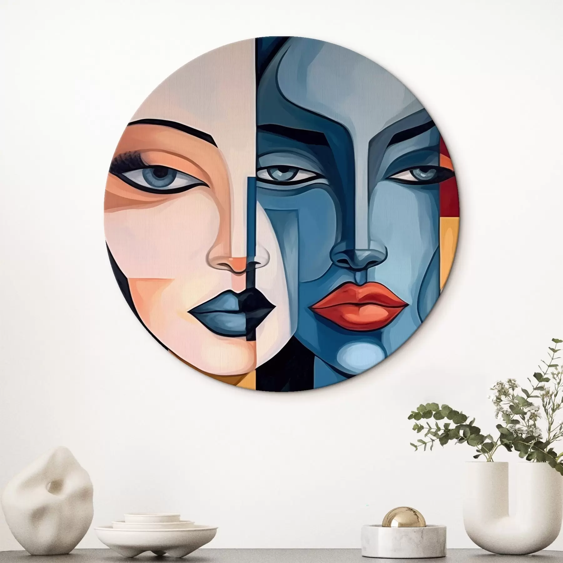 Tableau Visages abstraits r44279