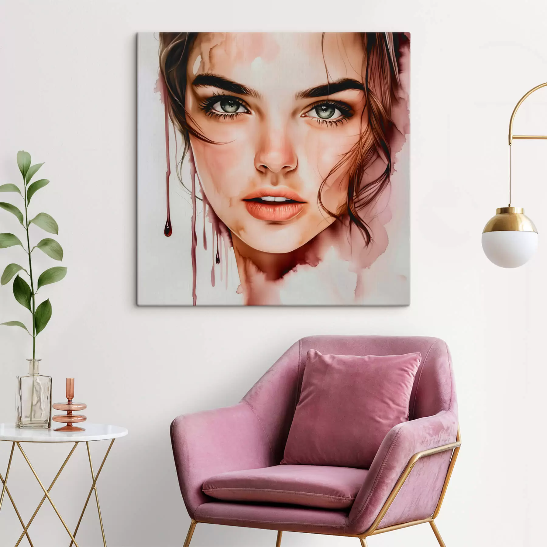 Tableau Portrait d'une femme s44363