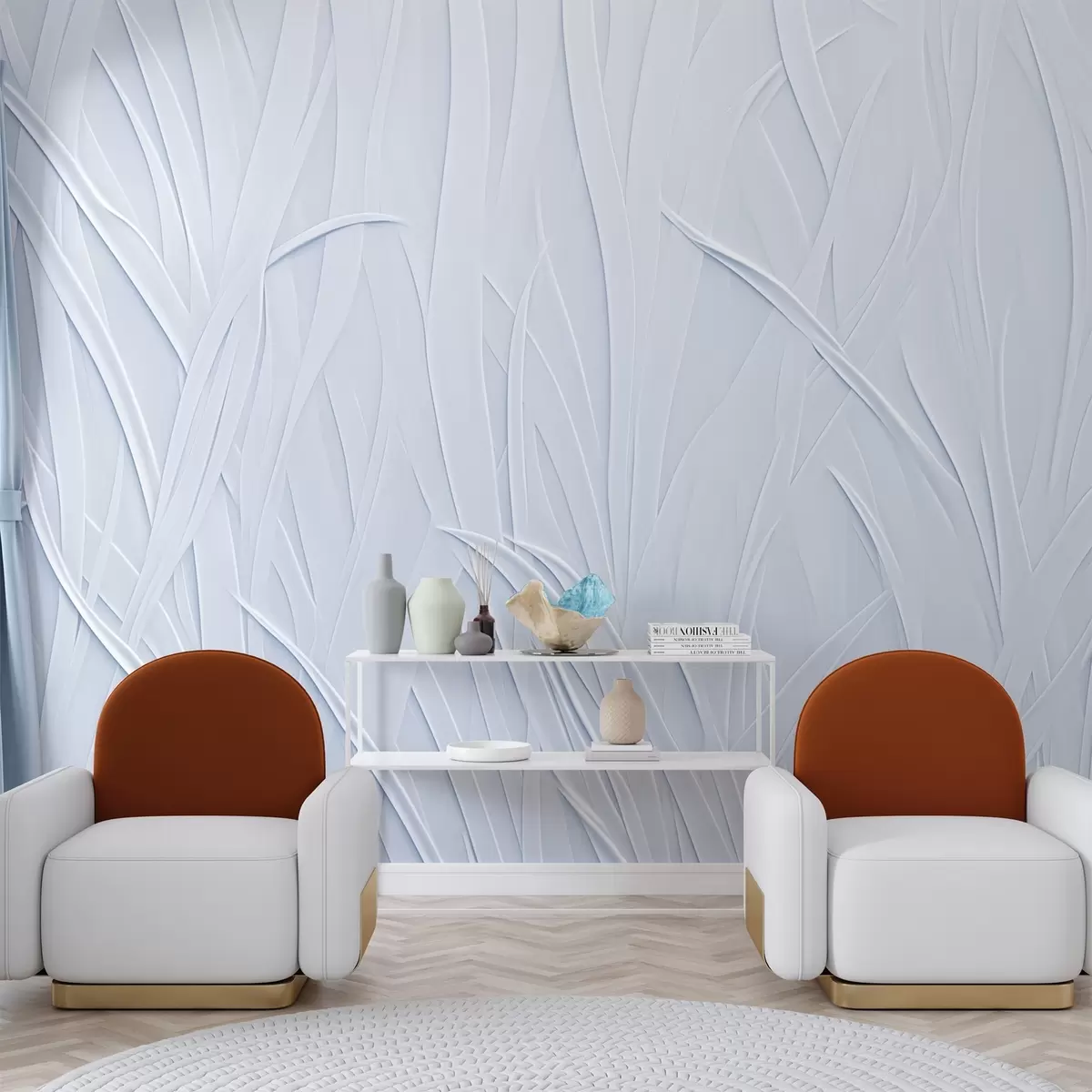 Papier peint Lignes courbes w03985v1