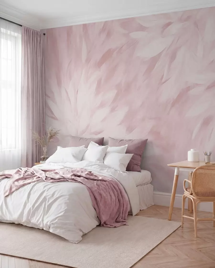 Papier peint Fleurs dans le style des traits doux w03986v1