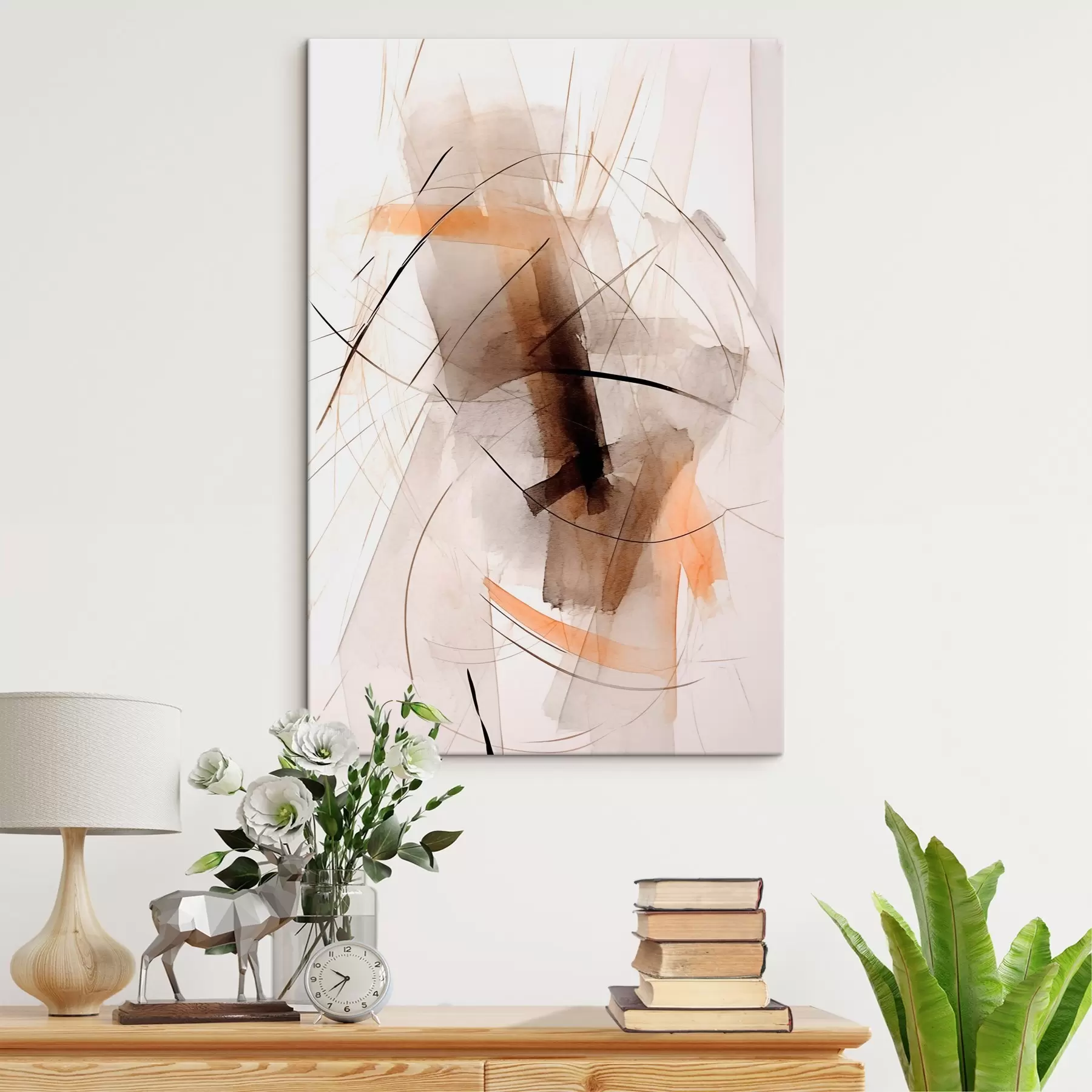 Papier peint Abstraction des lignes et des taches s44423