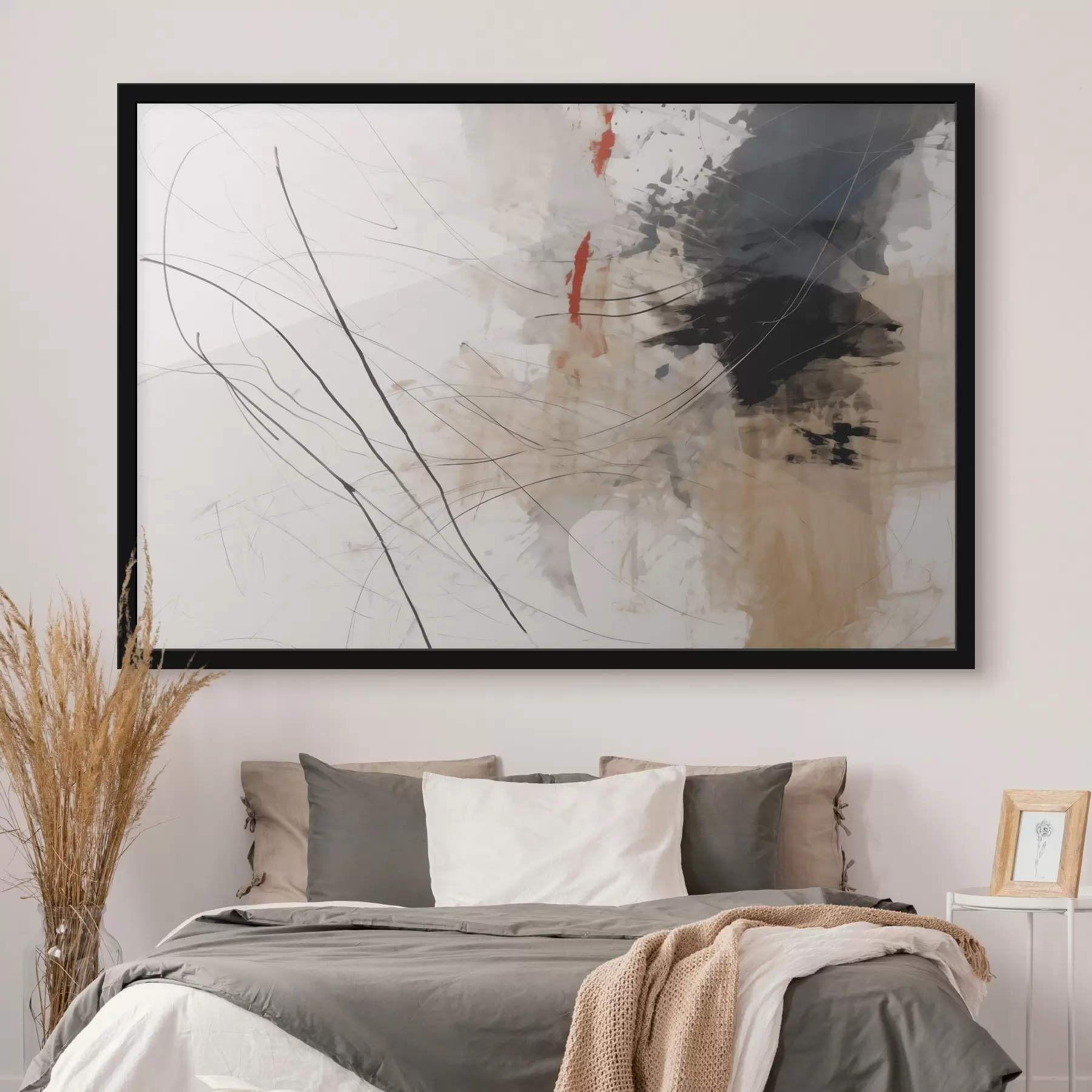 Papier peint Abstraction des taches, des lignes f44418