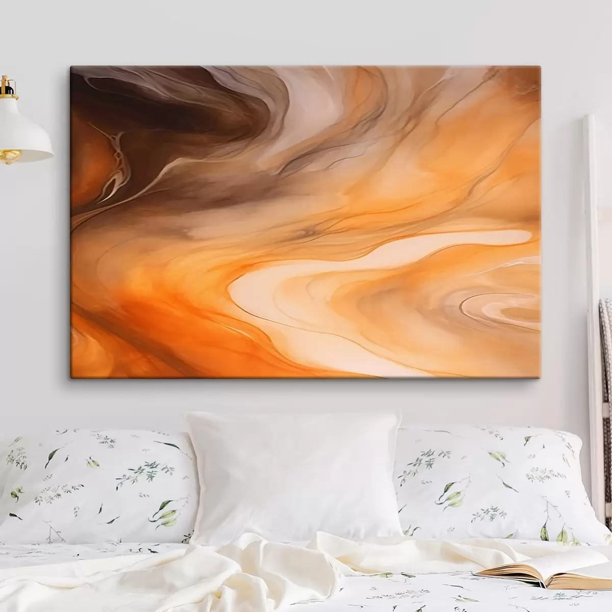 Tableau Vagues abstraites et chaleureuses s44496