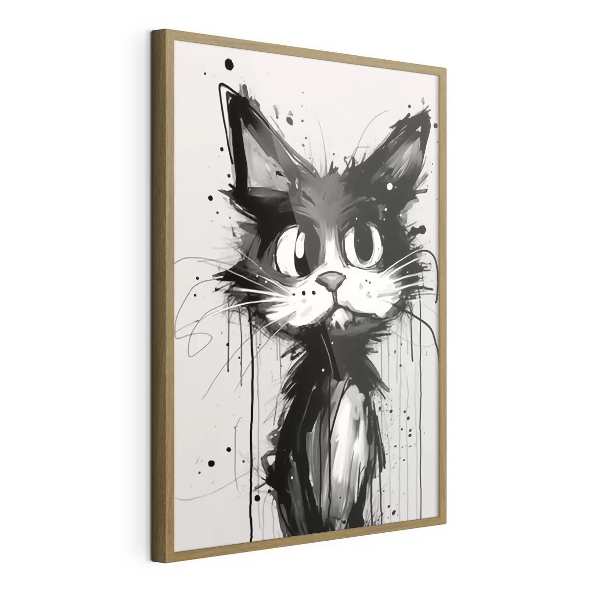 Poster Chat et étincelle f44483