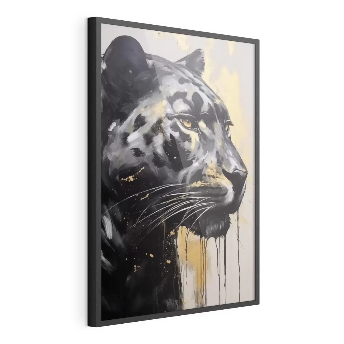 Poster Panthère noire aux yeux jaunes f44493