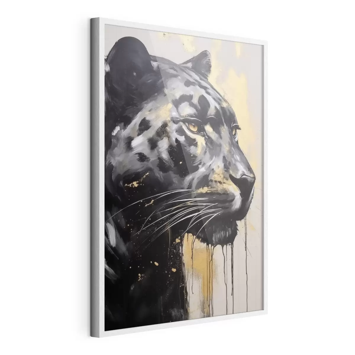 Poster Panthère noire aux yeux jaunes f44493