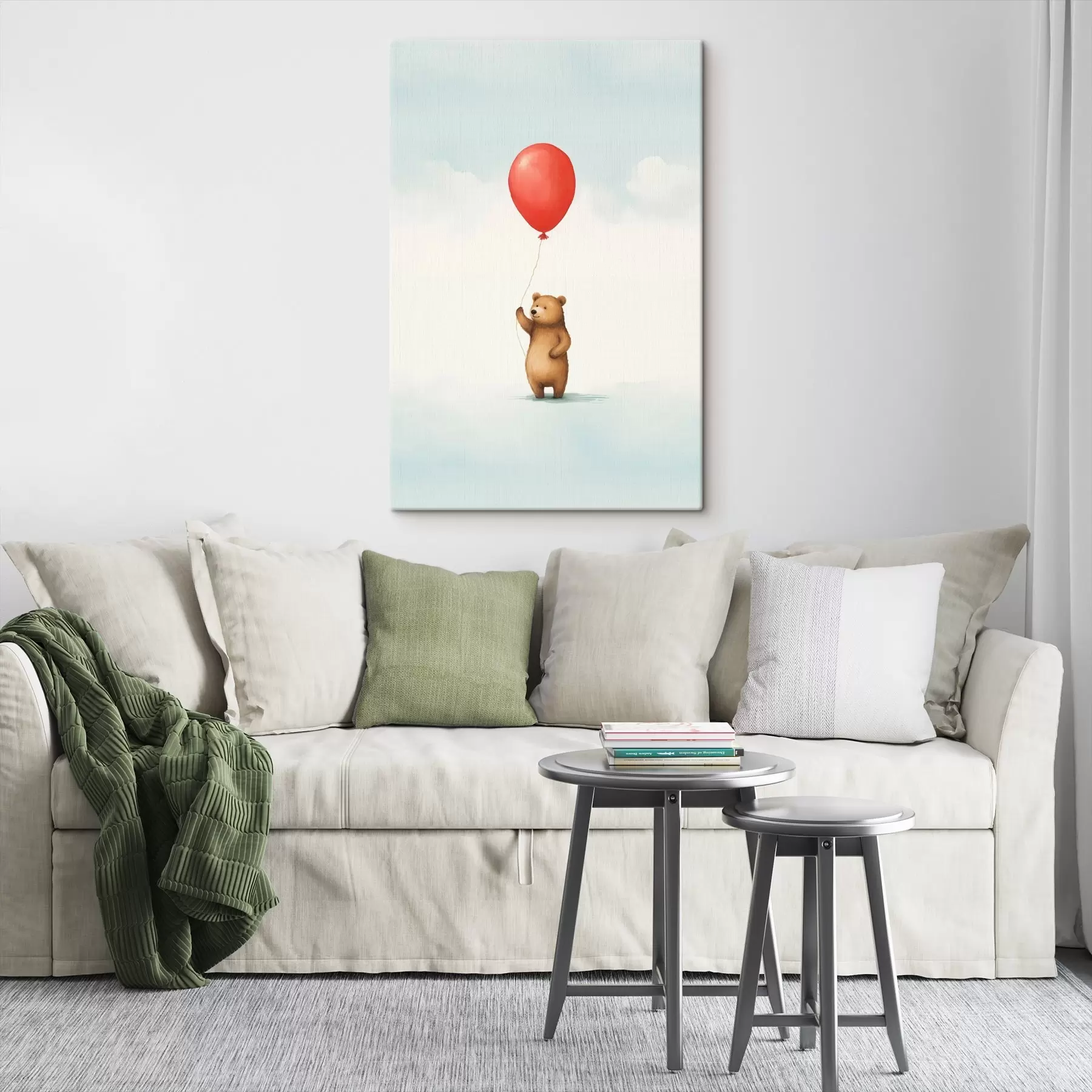 Papier peint Ourson et ballon s44535