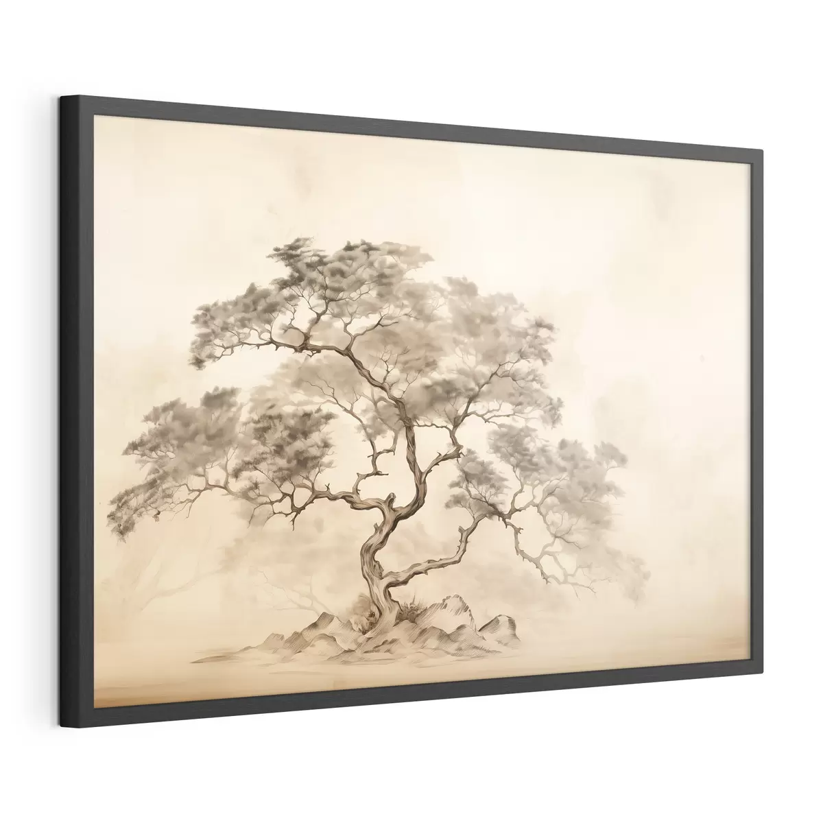 Poster Un arbre sur une colline f44523