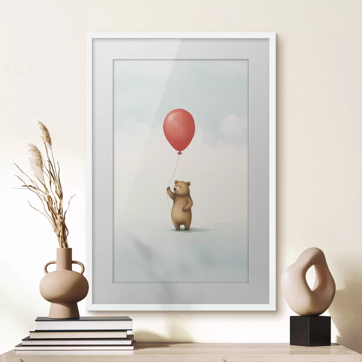 Poster Ourson et ballon f44535