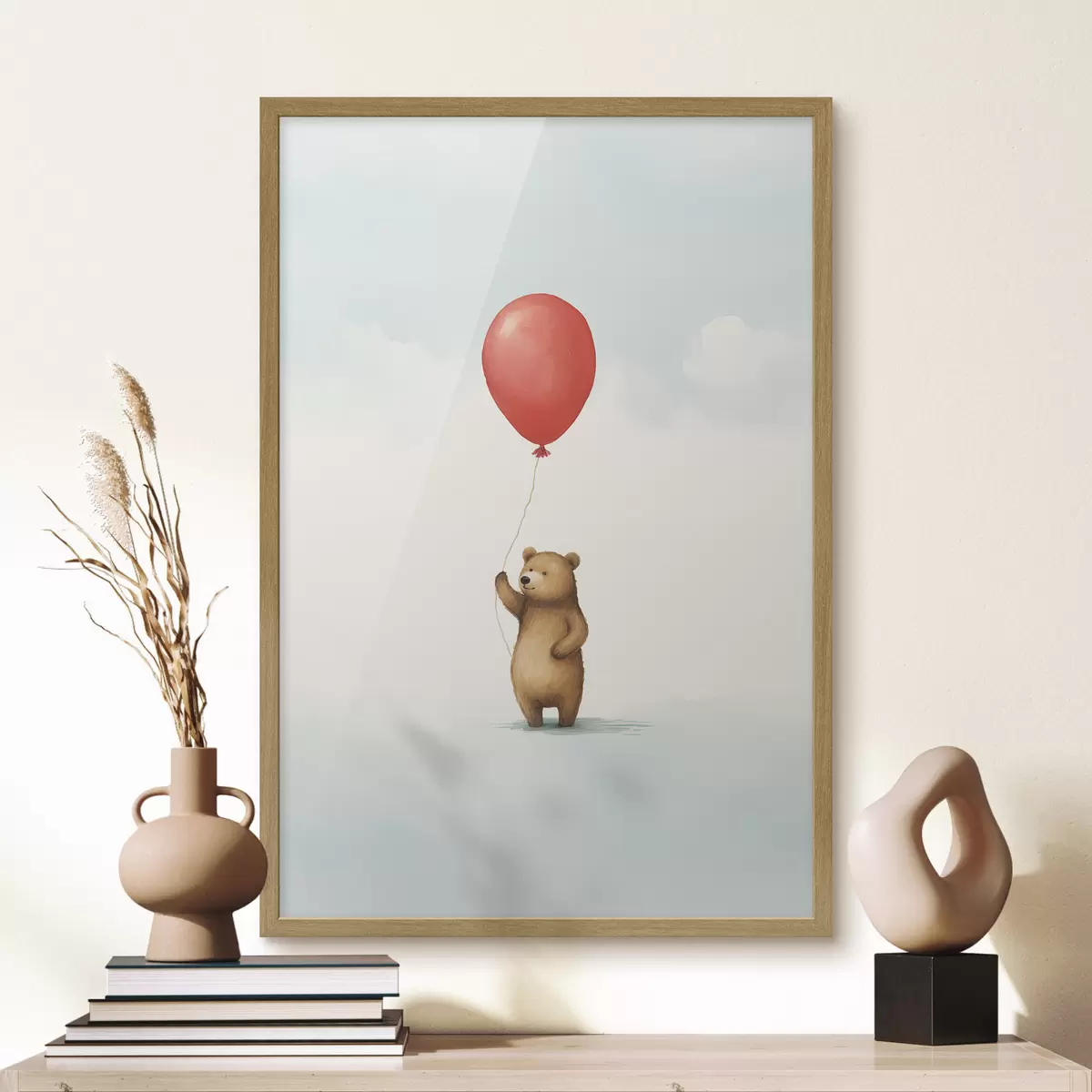 Poster Ourson et ballon f44535