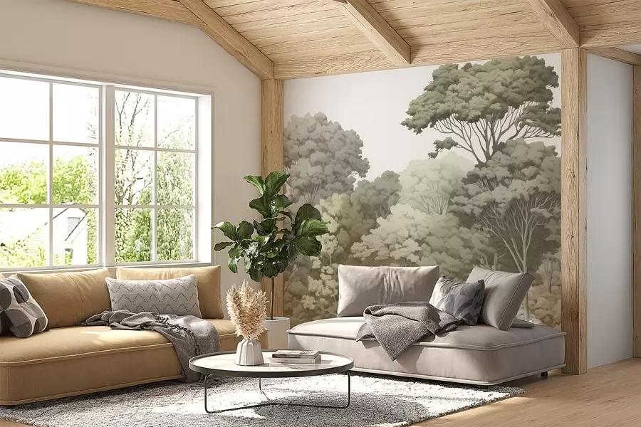 Papier peint Couronnes forestières w04044v2