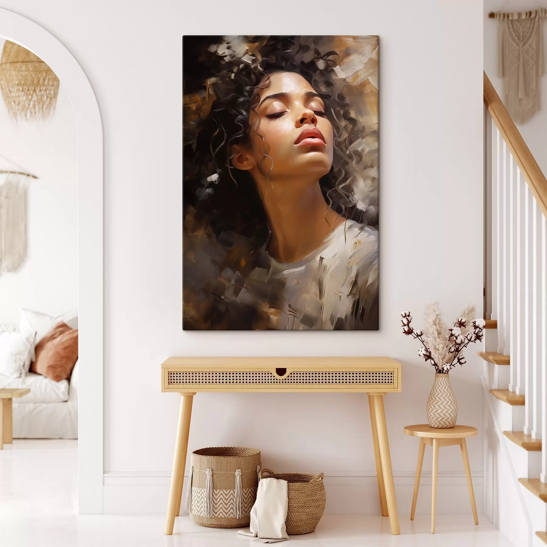 Tableau Portrait d'une jeune fille s44560