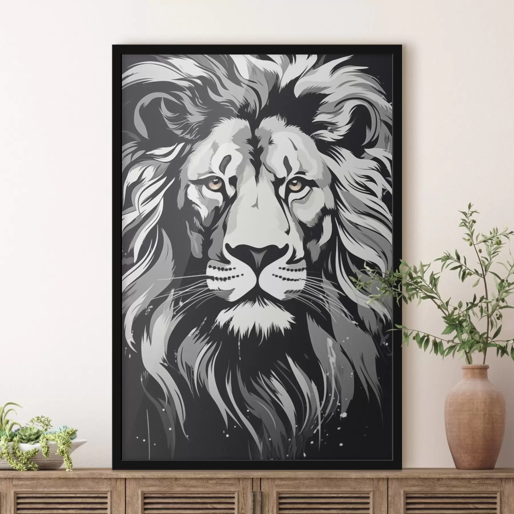 Tableau Lion f44574