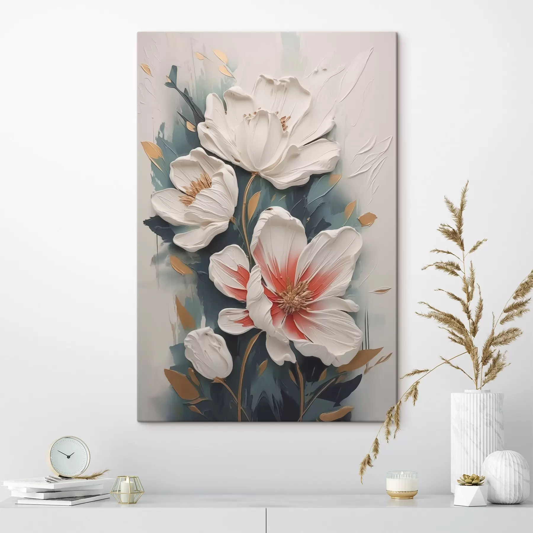 Tableau Fleurs abstraites s44587