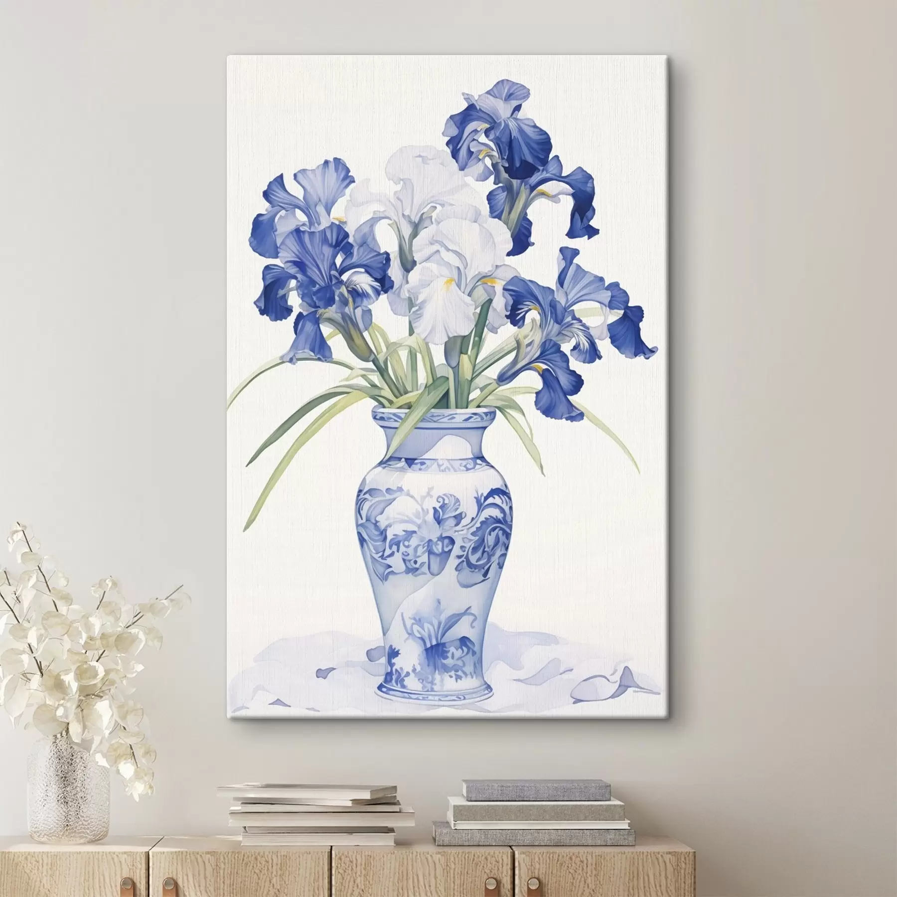 Papier peint Iris dans un vase s44596