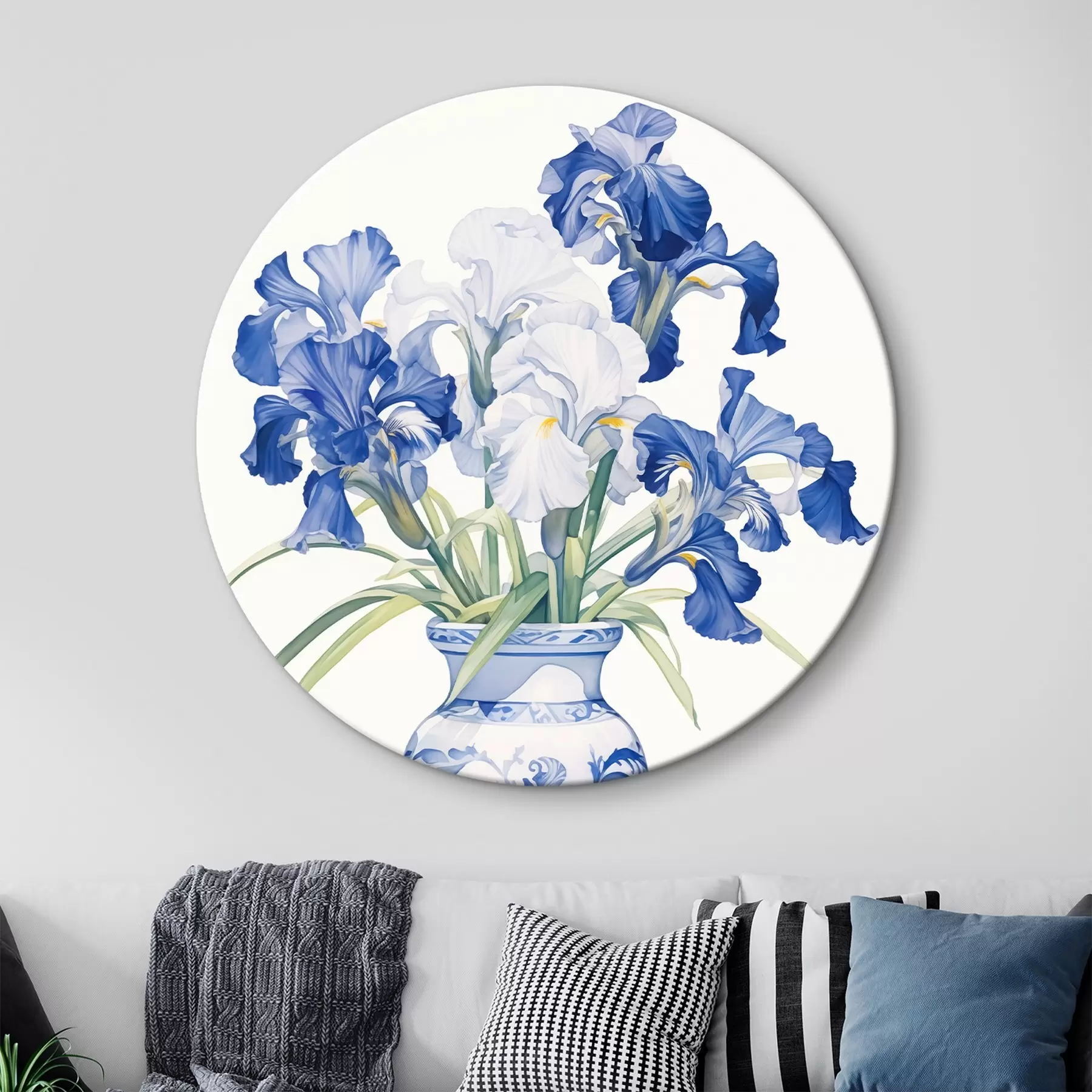 Tableau Iris dans un vase r44596