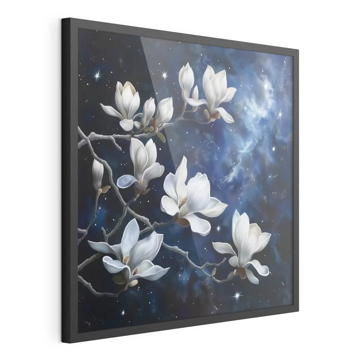 Poster Fleurs de magnolias sur fond de ciel f44585