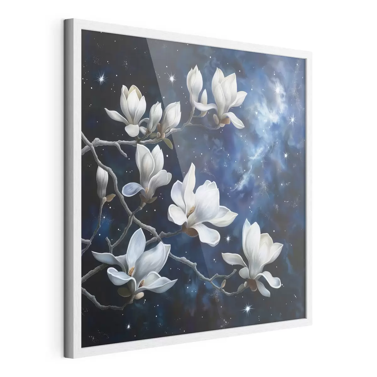 Poster Fleurs de magnolias sur fond de ciel f44585