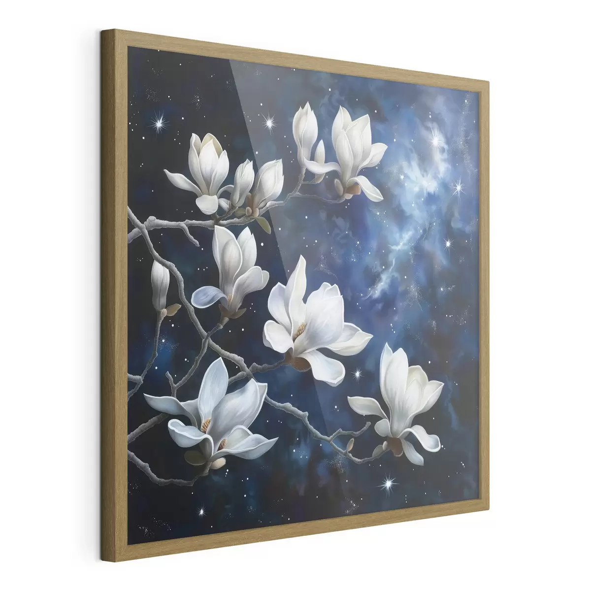 Poster Fleurs de magnolias sur fond de ciel f44585