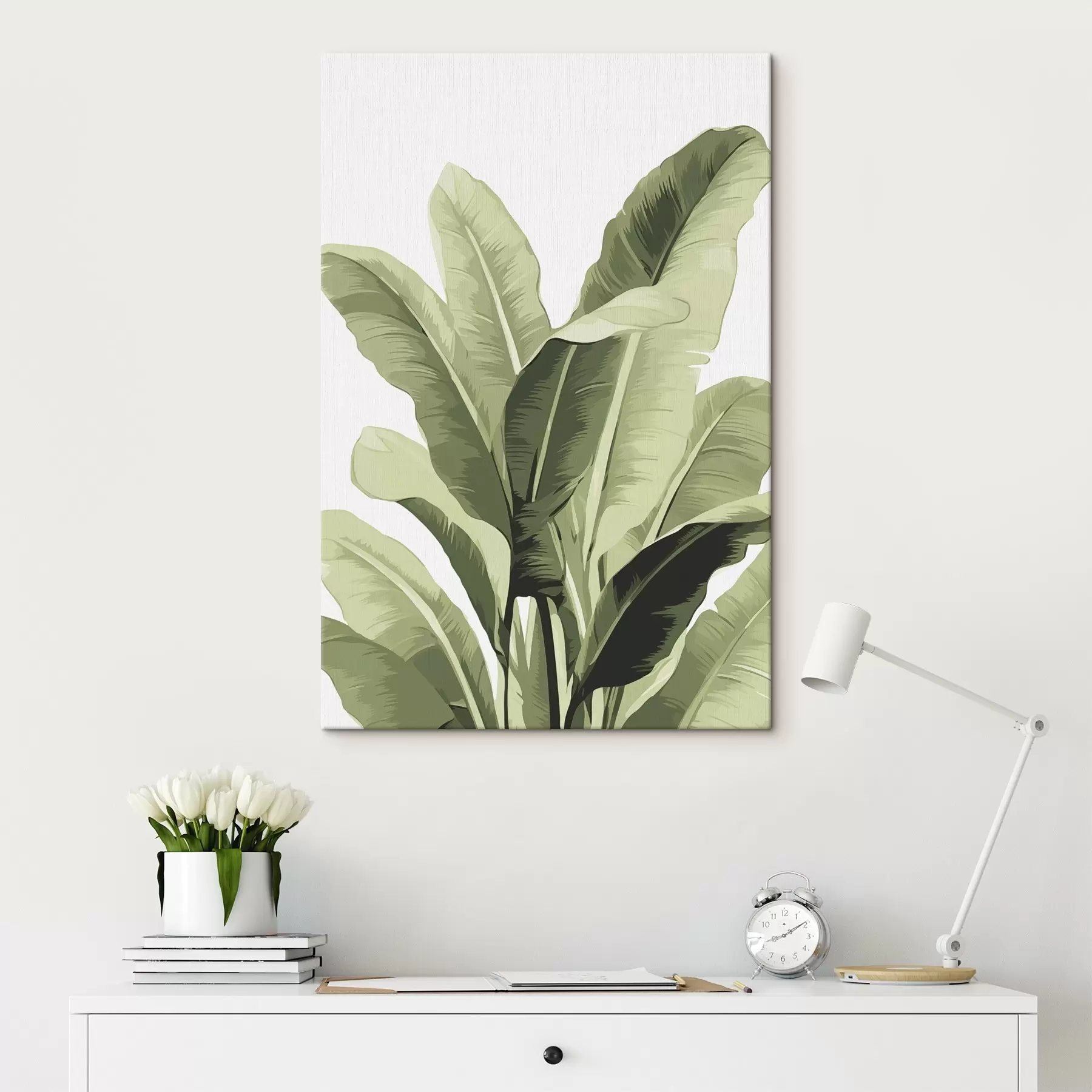 Papier peint Grandes feuilles s44647