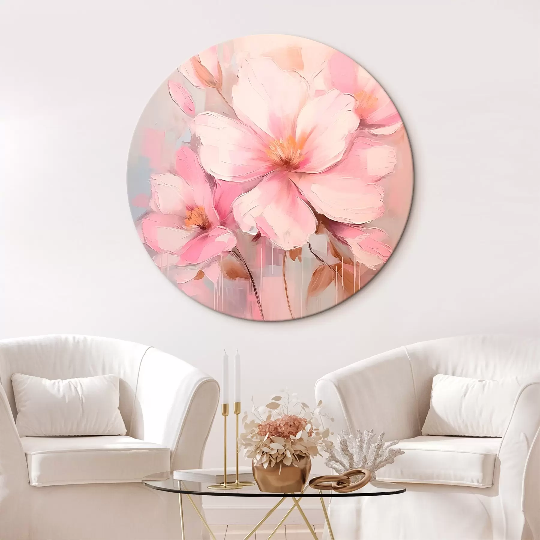 Tableau Peinture d'imitation de fleurs en fleurs r44640