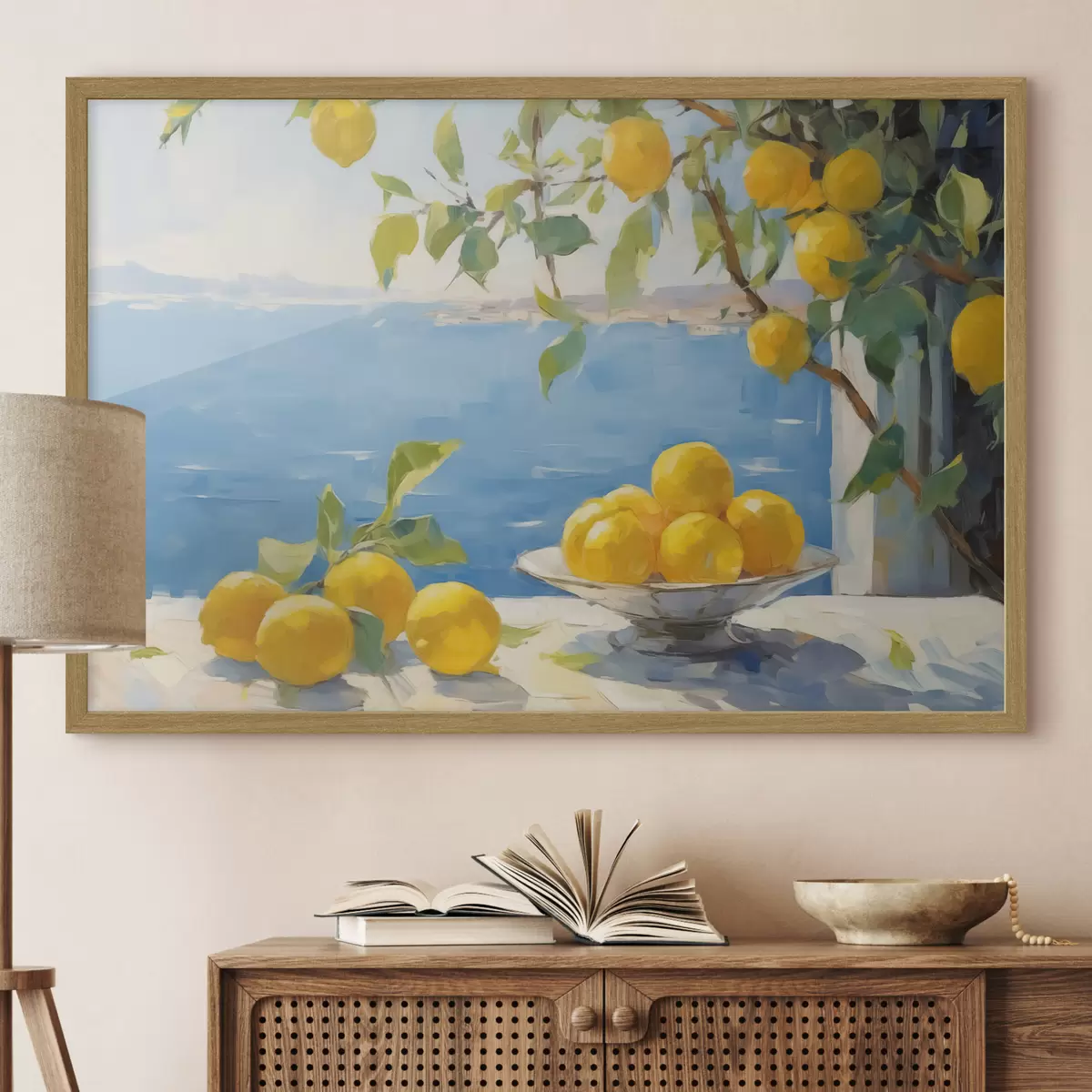 Poster Citrons contre la mer f44649